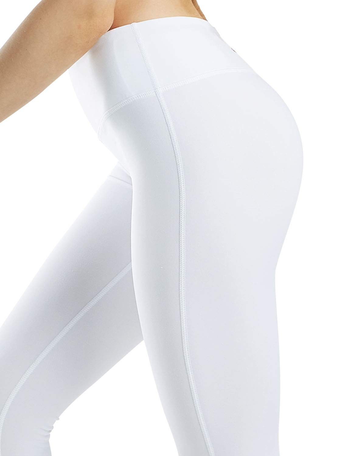 COOLOMG Women's High-Waisted Yoga Leggings with Pockets - Breathable Workout Running Tights for Gym, Pilates & Lounge Wear - Perfect for Fitness, Travel & Everyday Comfort