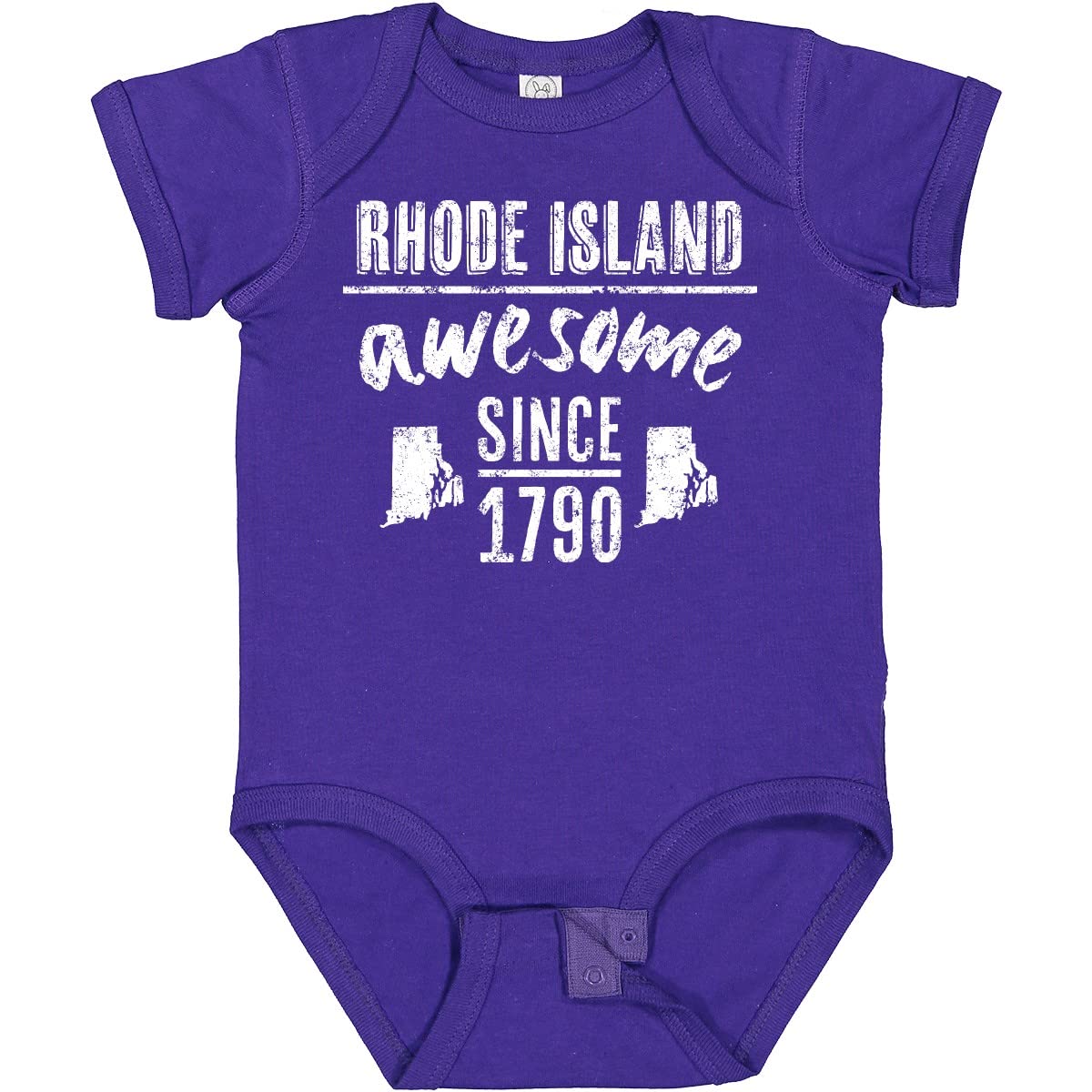 Inktastic Rhode Island Awesome Since 1790 Baby Bodysuit - Cute Infant Onesie for Boys & Girls - Perfect Gift for Newborns & Baby Showers - Soft Cotton Comfort for Everyday Wear