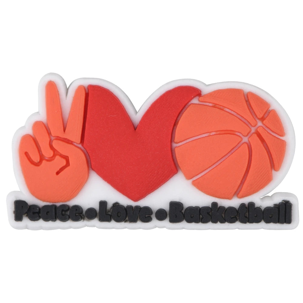 Basketball Shoe Charms for Men - Sports Shoe Accessories & Decorations - Perfect Gift for Dad, Xmas Party, Basketball Fans & Sneaker Lovers - Great for Game Days, Casual Wear & Sneaker Customization