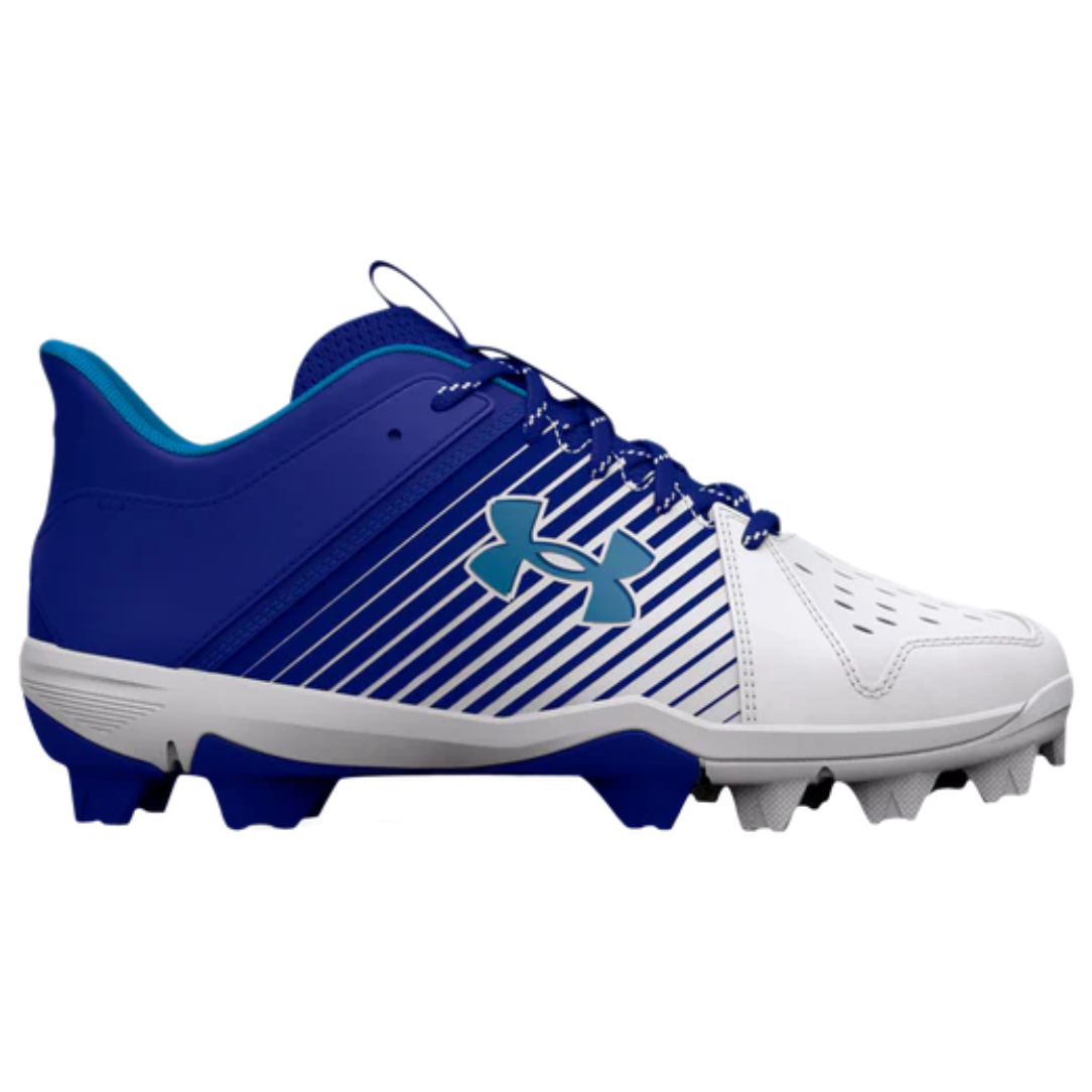 UnderArmour Boys' UA Leadoff Low RM Jr. Baseball Cleats - Royal Blue (3025600-400) | Lightweight & Durable for Youth Baseball Games & Training