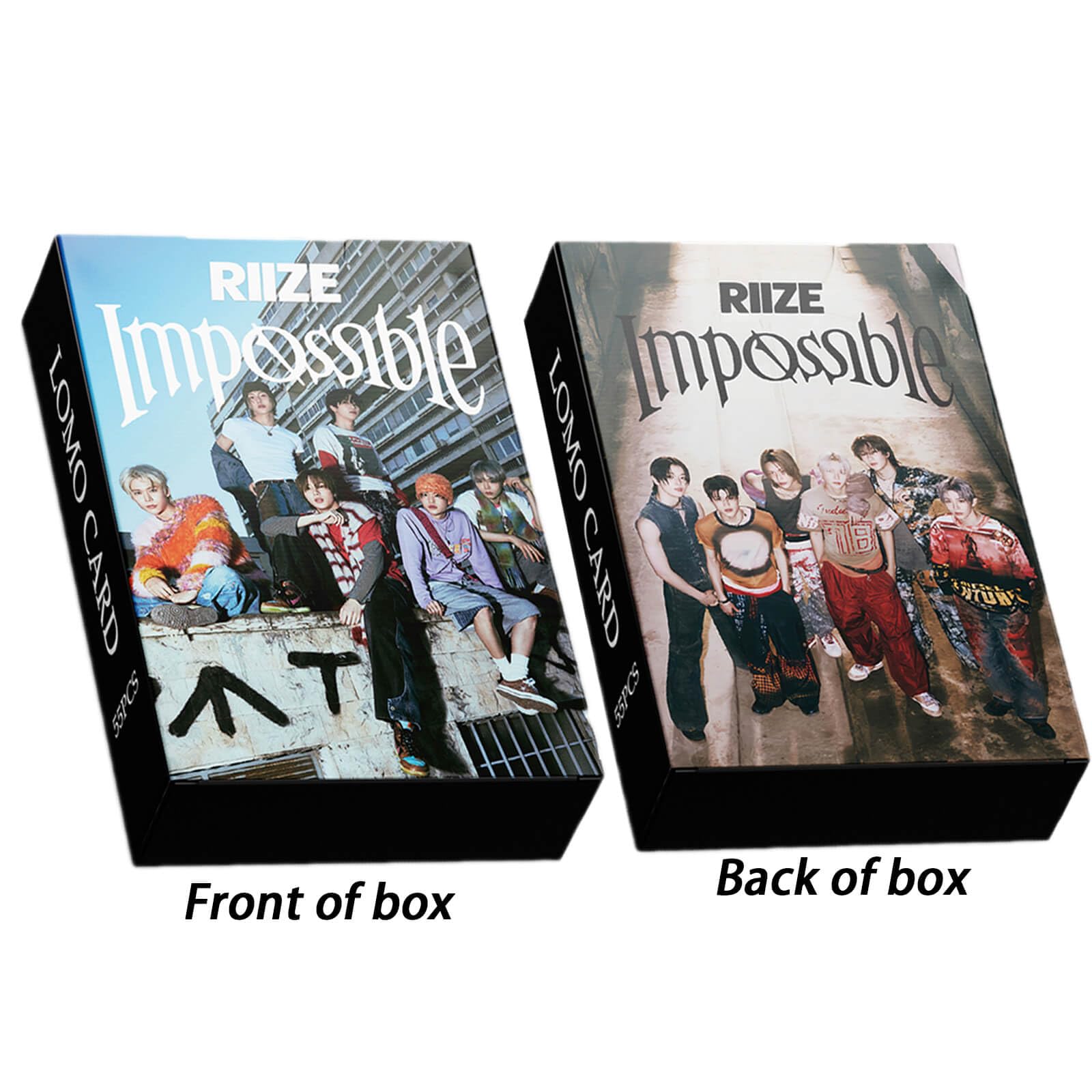 RIIZE Photocards Set - 55PCS Impossible Album Lomo Cards | Official KPOP Merchandise & Collectibles for RIIZE Fans | Perfect for Photo Albums, Fan Meetings, and KPOP Collections