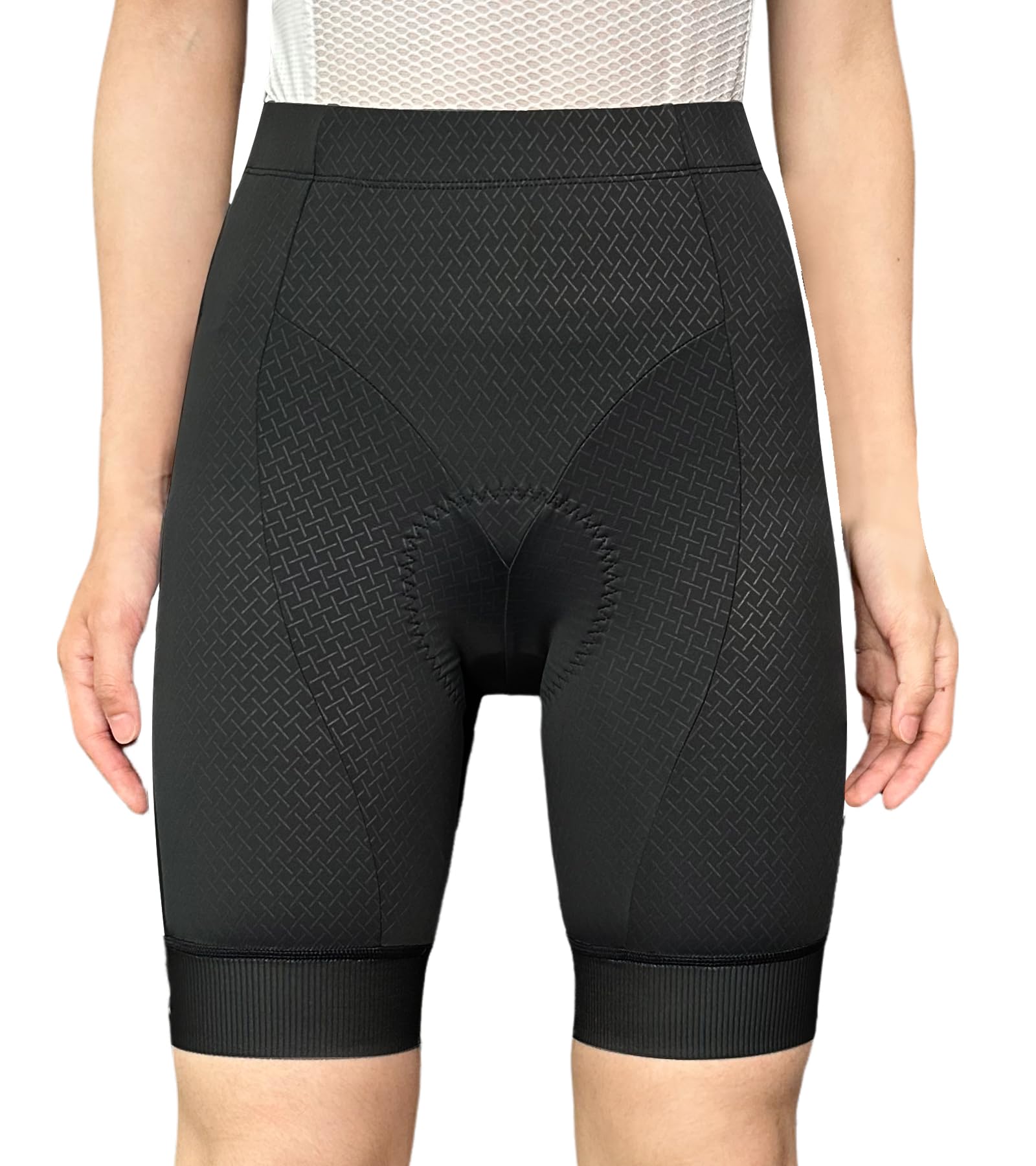 YKYWBIKE Women's 4D Padded Cycling Shorts - High Waist Tummy Control Bike Shorts for Gym Workout & Biking | Perfect for Road Cycling, Spinning Class & Outdoor Sports
