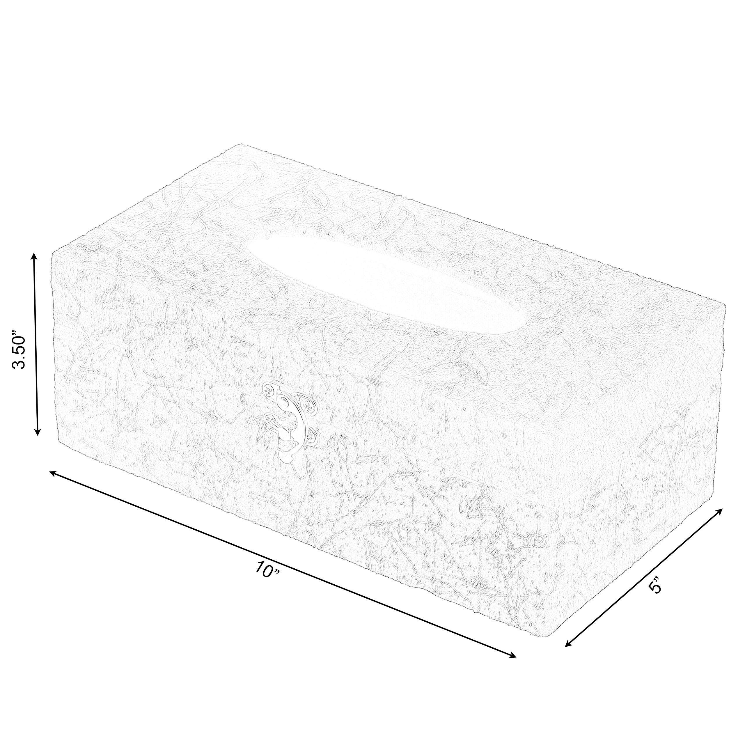 Modern Velvet Rectangular Tissue Box Cover - Elegant Green Home Decor for Living Room, Bedroom & Office
