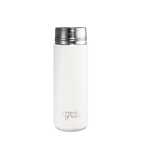 Eco-Friendly Ceramic Reusable Water Bottle - 20oz (595ml) Insulated Travel Mug for Hot & Cold Drinks - Perfect for Office, Gym, Hiking and Outdoor Activities