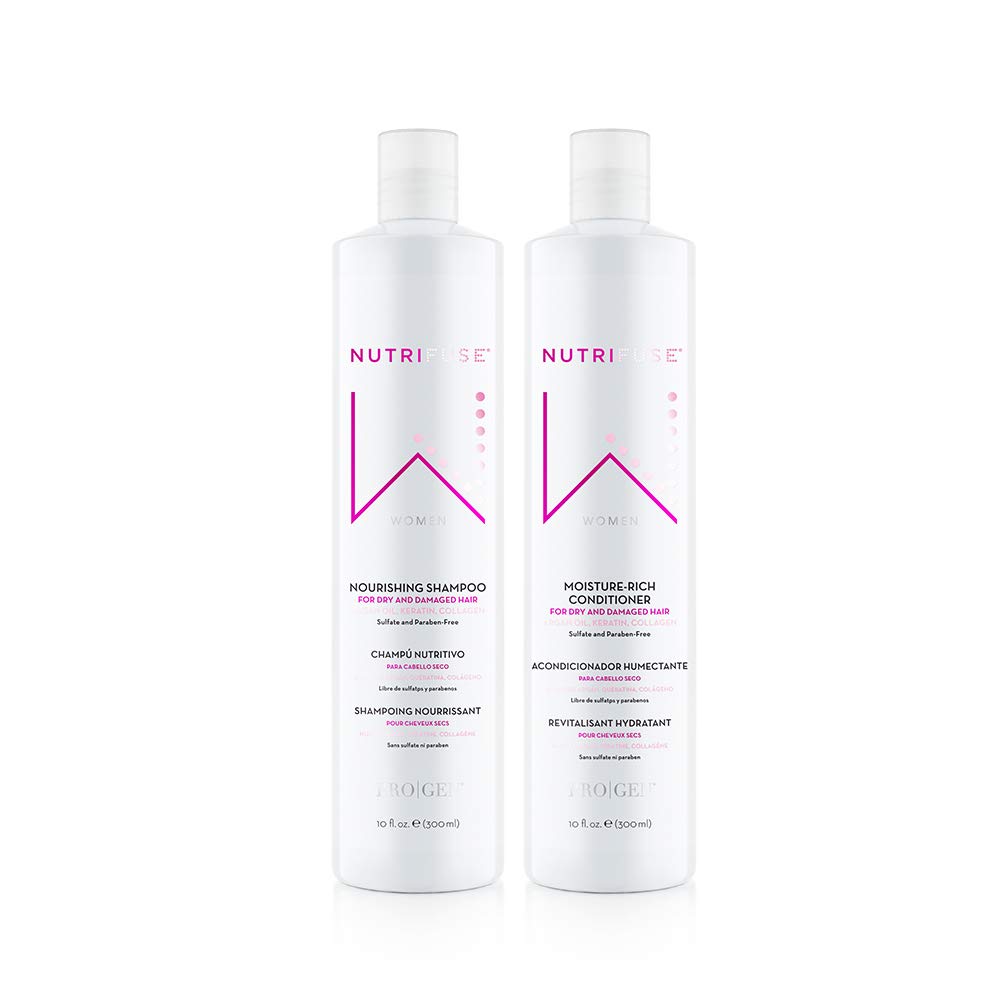 Nourishing Shampoo & Moisture-Rich Conditioner Set - 10oz Each for Hydrated, Healthy Hair | Perfect for Dry, Damaged Hair Care Routine