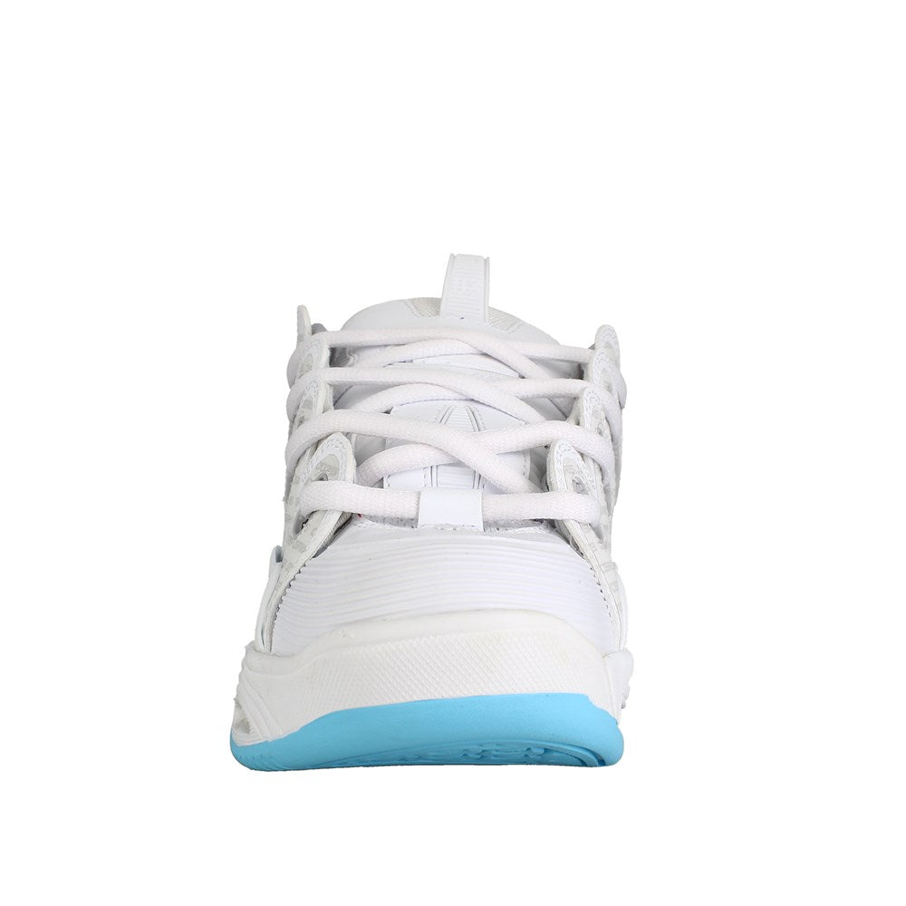 Osiris D3 2001 Skate Shoes for Men - White/Grey/Baby Blue | Retro Sneakers for Skateboarding & Casual Wear