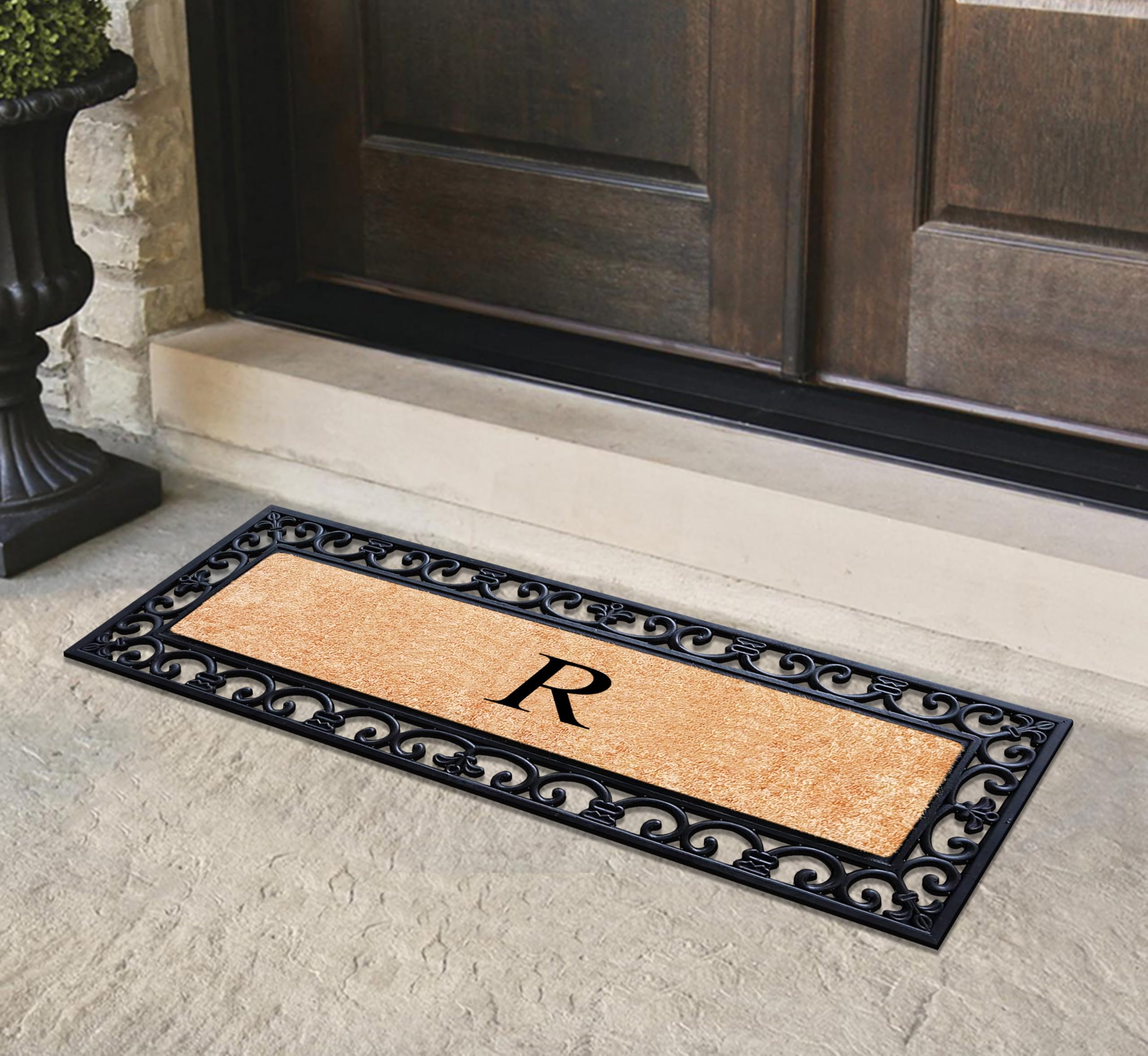 Premium Natural Coir Monogrammed Door Mat 18