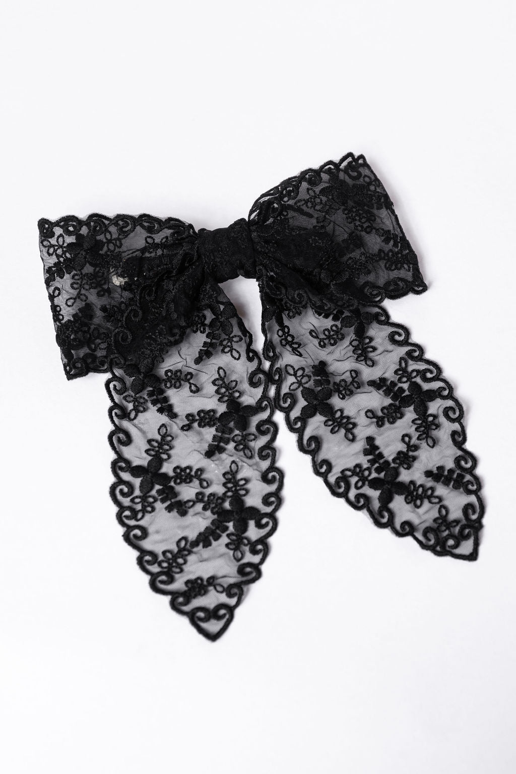 Elegant Black Lace Hair Bow for Women - Perfect for Weddings, Parties & Special Occasions - Final Sale