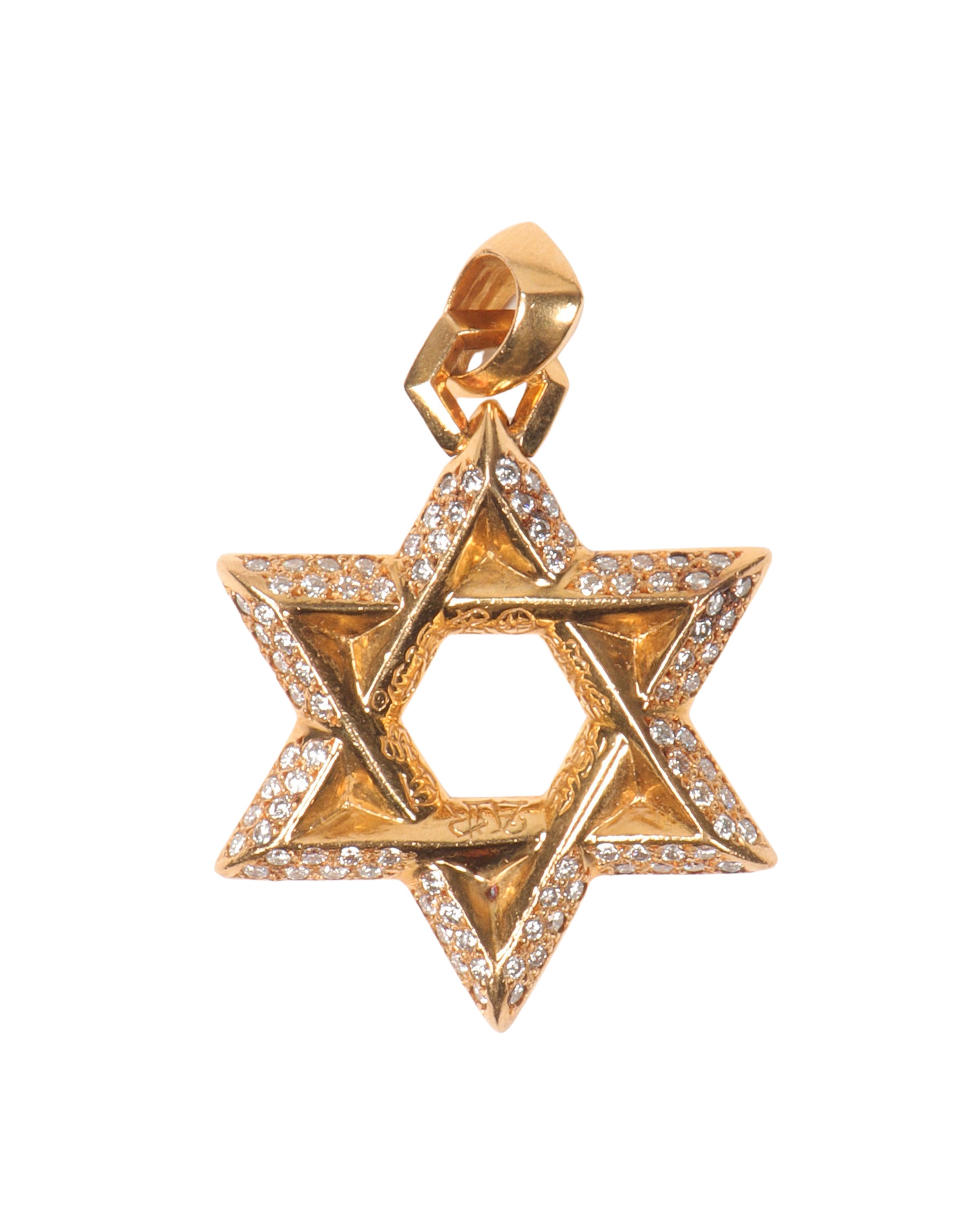 22k Gold & Diamond Star of David Pendant Necklace - Elegant Jewish Jewelry for Women & Men - Perfect for Hanukkah, Bar Mitzvah & Special Occasions
