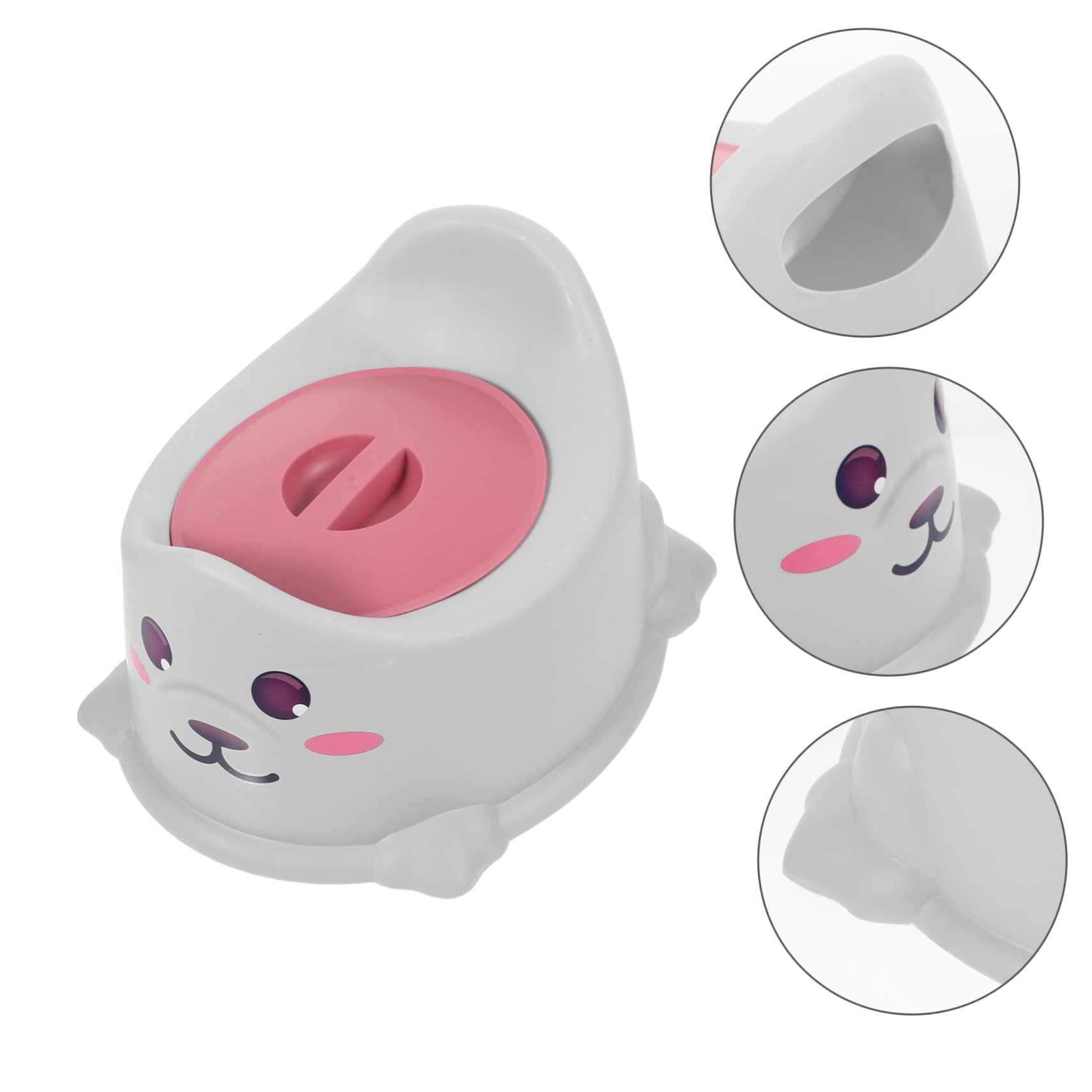 TOYANDONA Baby Potty Training Seat - Portable Toddler Toilet Chair with Handle for Boys & Girls - Non-Slip Kids Potty for Home & Travel Use (Pink) - Ideal for Potty Training at Home, Daycare or Road Trips