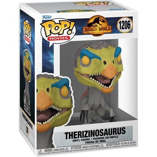 Jurassic World Dominion Therizinosaurus Pop! Vinyl Figure - Collectible Dinosaur Toy for Movie Fans, Gift for Kids & Adults - Perfect for Home Decor, Office Display, and Pop Culture Collections