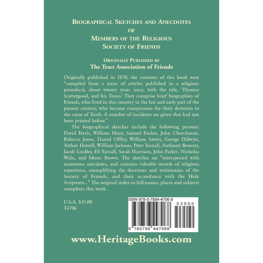 Biographical Sketches & Anecdotes of Quakers - Inspiring Stories from the Religious Society of Friends | Perfect for History Buffs & Spiritual Seekers