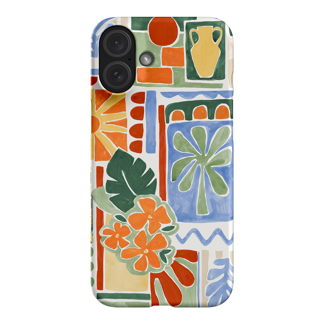 Tropicana Tile Pattern Phone Case for iPhone & Samsung - Trendy Geometric Design, Durable Protection for Everyday Use - Perfect for Work, Travel & Casual Outings