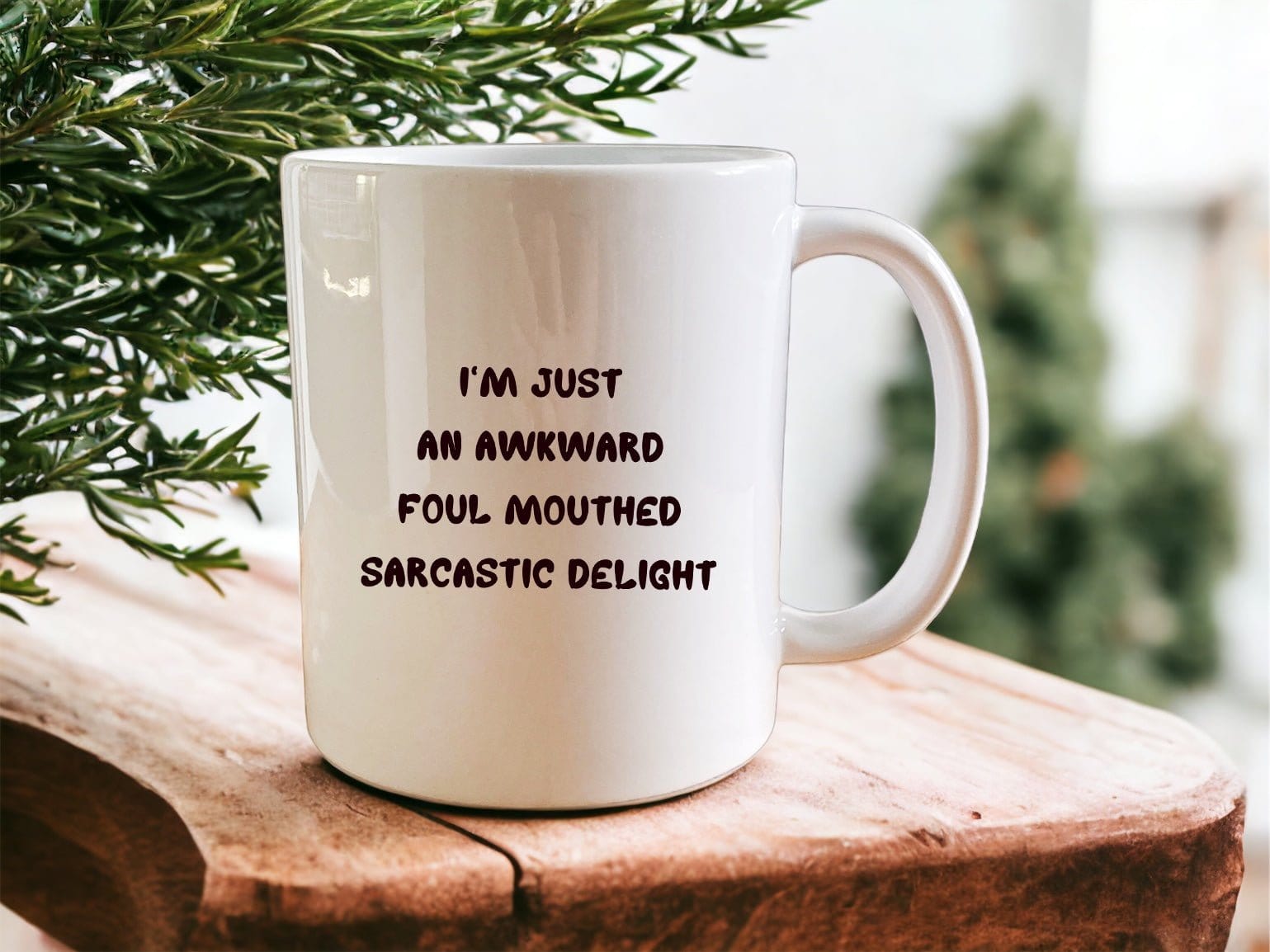 Funny Sarcastic Mug - Awkward Foul-Mouthed Delight Coffee Cup for Office, Home & Gifts | Humor Gift for Sarcastic Friends