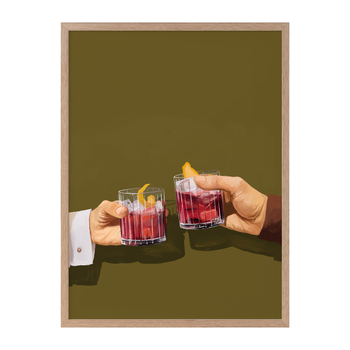 Chin Chin di Rosso Portrait Art Print - Vintage Italian Style Wall Decor for Living Room, Bedroom & Office | Premium Canvas Painting for Home & Gift