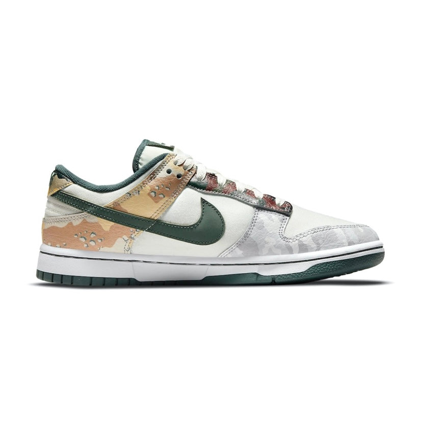 Nike Dunk Low Sail Multi Camo Sneakers - Men's & Women's Casual Shoes for Streetwear, Skateboarding & Everyday Fashion