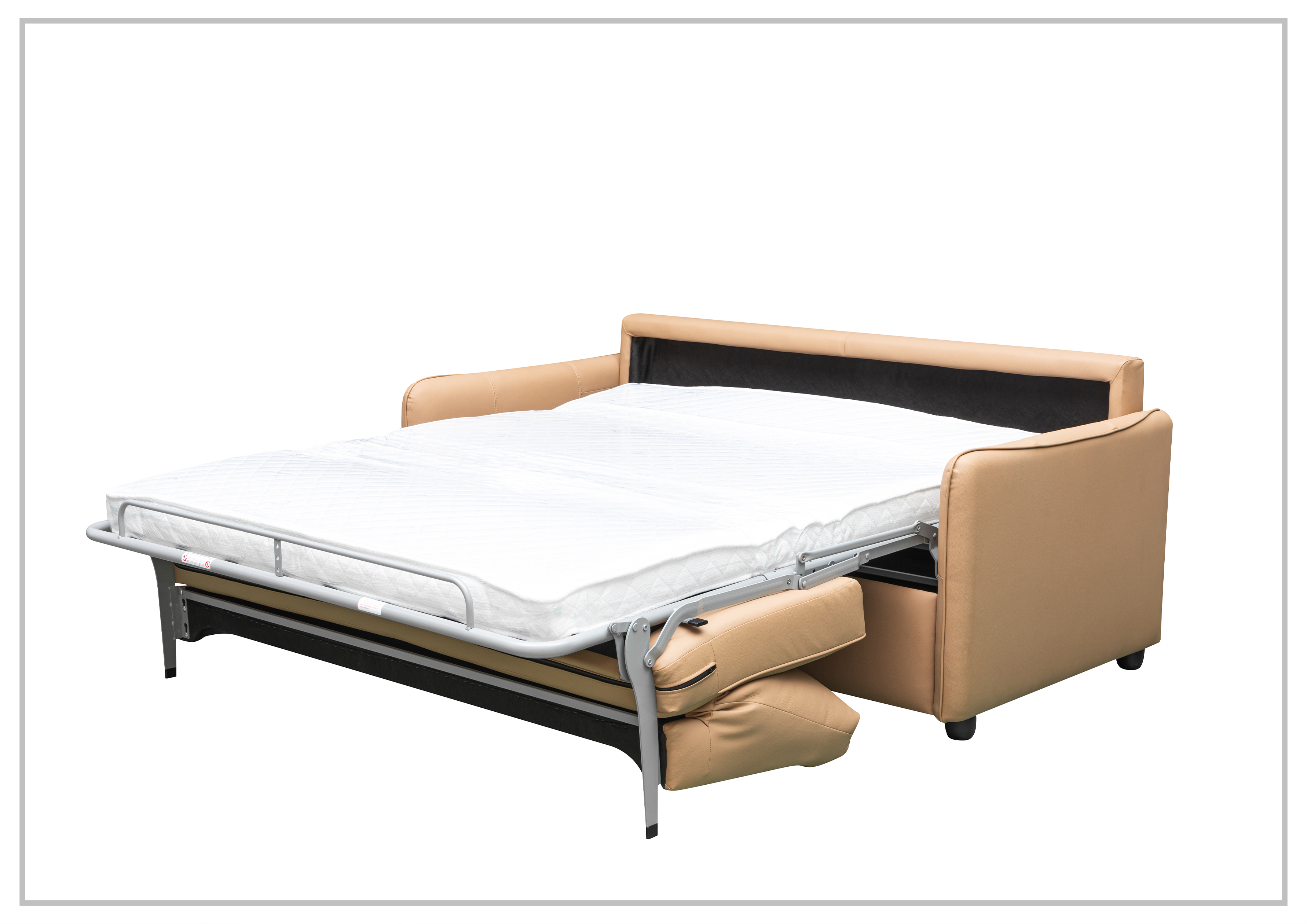 Gio Italia New York Queen Size Fabric Sleeper Sofa with Memory Foam - Affordable Convertible Sofa Bed for Small Spaces, Guest Rooms & Apartments