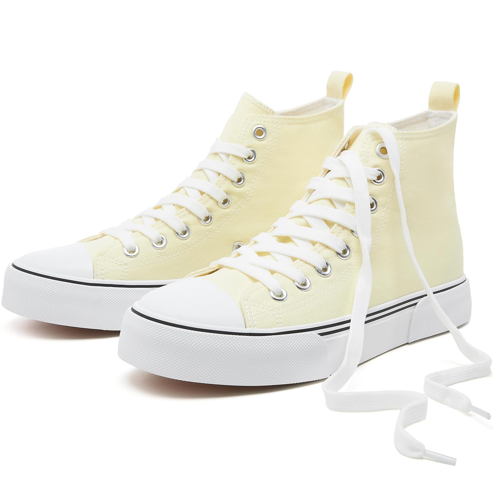 Hash Bubbie Unisex High Top Sneakers - Classic Canvas Casual Shoes for Men & Women | Streetwear, Skateboarding, Everyday Fashion