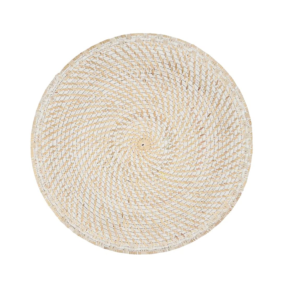Premium Hand-Woven Rattan Placemats Set of 4 - 15