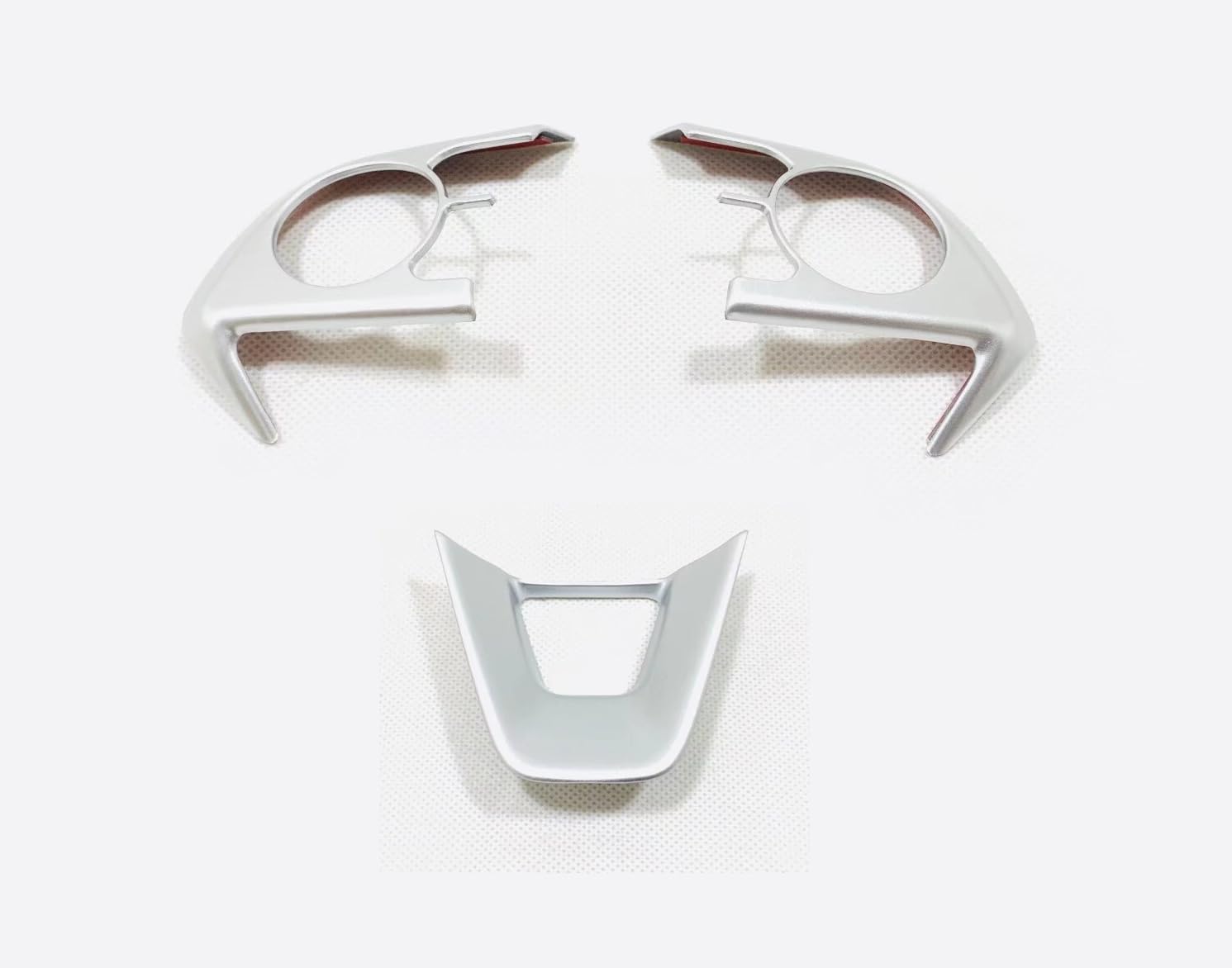 Silver Steering Wheel Trim for Toyota RAV4 XA50, Corolla, Avalon 2019-2024 - Premium Car Interior Upgrade