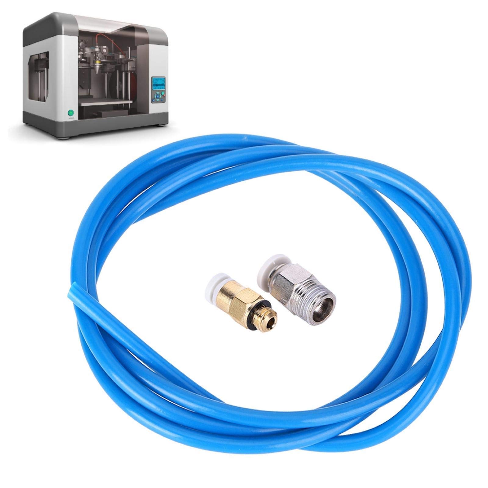 High-Quality Dark Blue PTFE Feeding Tube & Corrosion-Resistant 3D Printer Remote Nozzle Set (1M) – Durable, Insulated for Smooth Filament Feeding – Perfect for DIY 3D Printing, Prototyping & Maker Projects