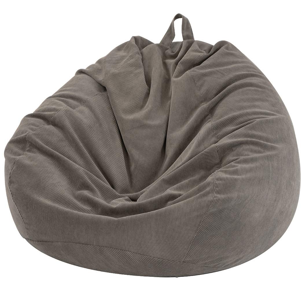 Nobildonna Bean Bag Chair Cover for Stuffed Animals Storage - No Filling, Washable Liner Only (110x89cm) - Soft Fabric Kids & Adults Bean Bag Replacement Cover - Perfect for Playrooms, Dorms & Living Rooms