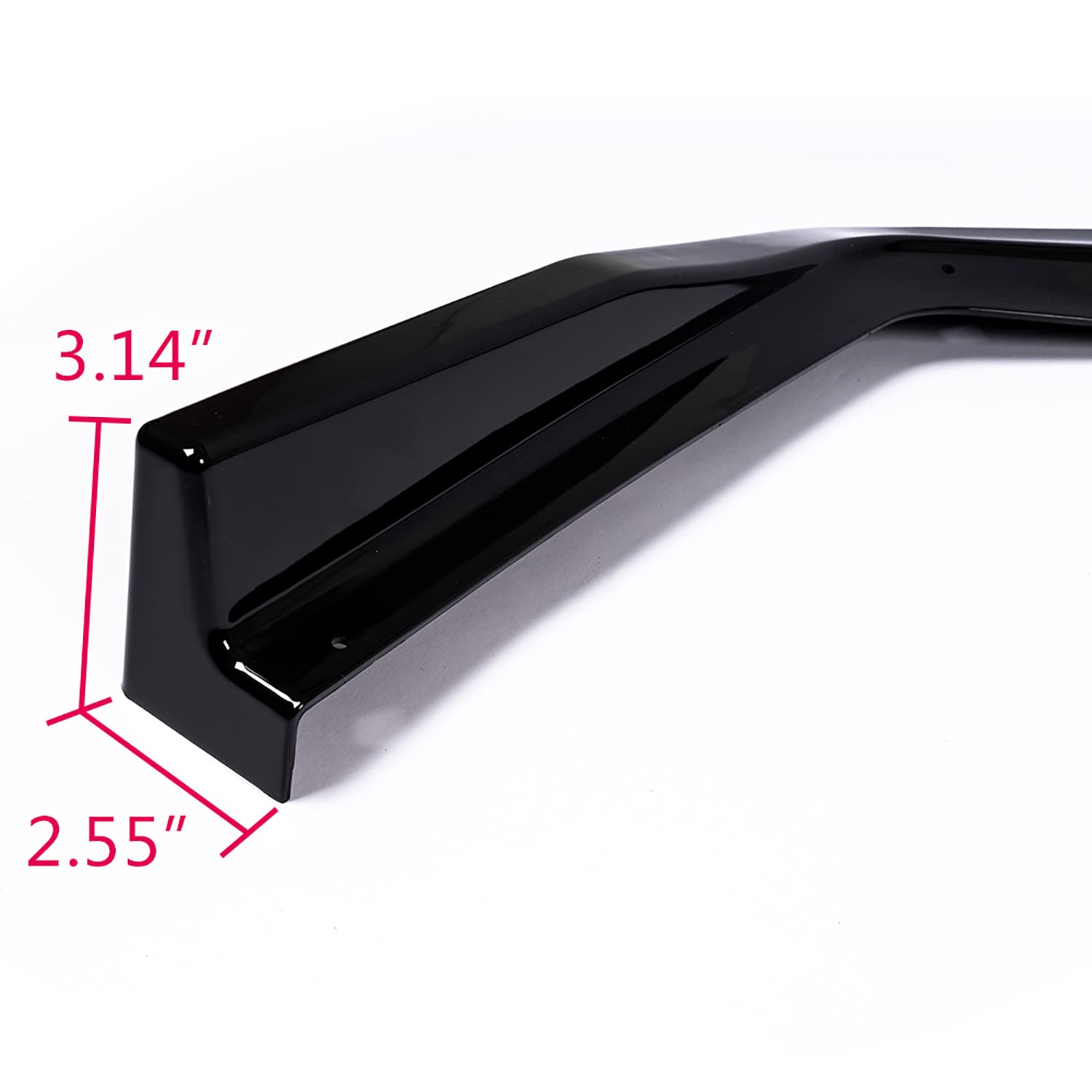 SCITOO Glossy Black CS Style Front Lip Spoiler for 2015-2020 Subaru WRX STI | Front Bumper Lip | Enhance Aerodynamics & Sporty Look for Street Racing & Car Shows