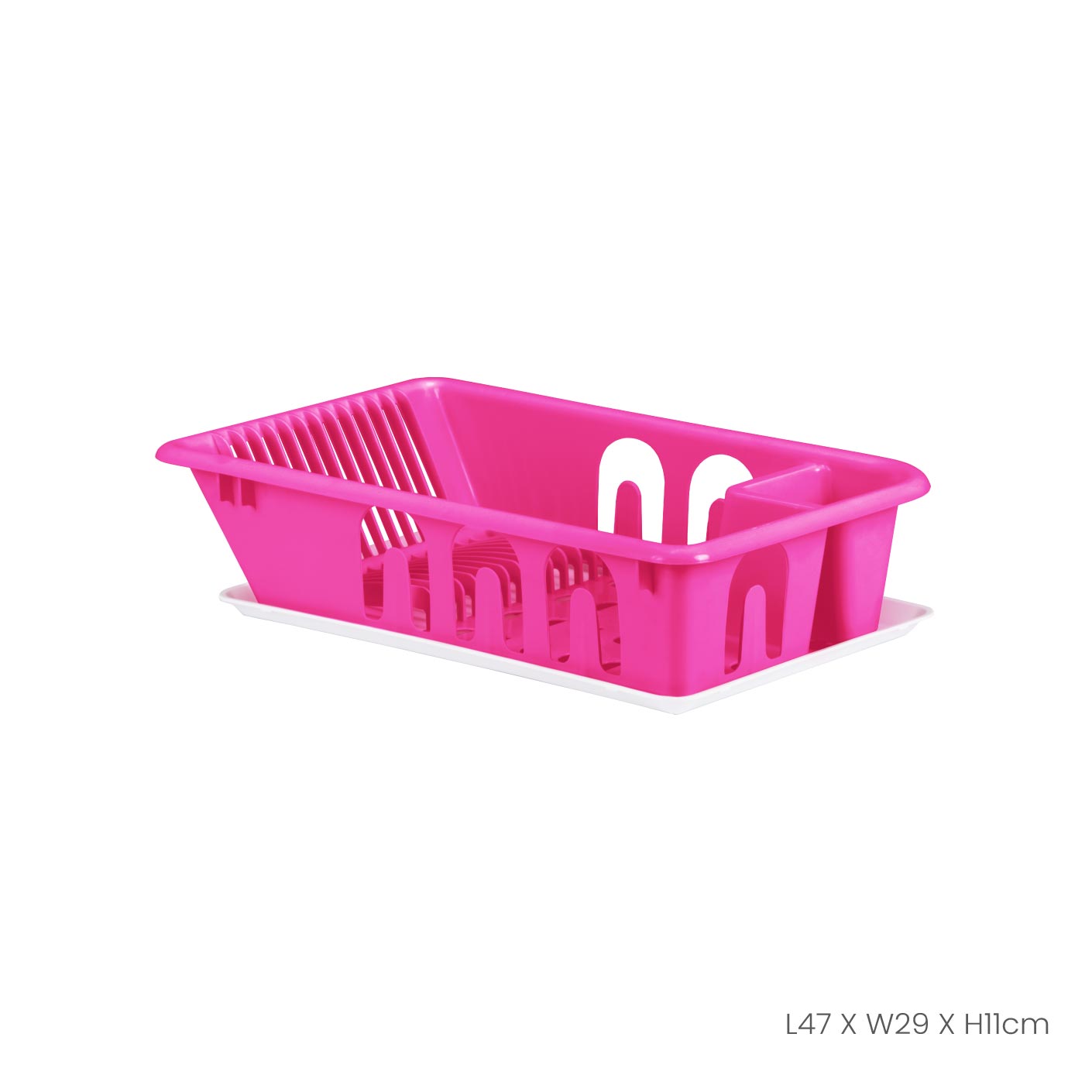 Stainless Steel Dish Drainer with Drying Tray - Space Saving Kitchen Organizer for Dishes, Utensils & Sponges - Perfect for Small Kitchens, RVs & Apartments
