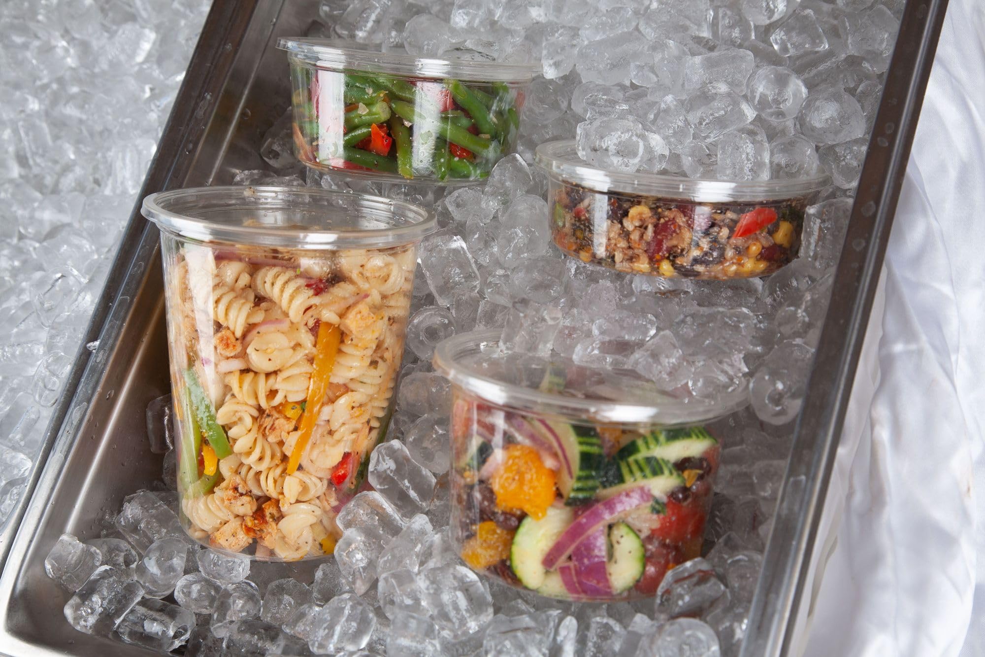 ECO-Friendly 16oz Clear Round Compostable Deli Containers - Case of 500 | PLA Plastic Meal Prep Containers | Plant-Based Renewable Material | Perfect for Food Storage, Takeout & Meal Prepping