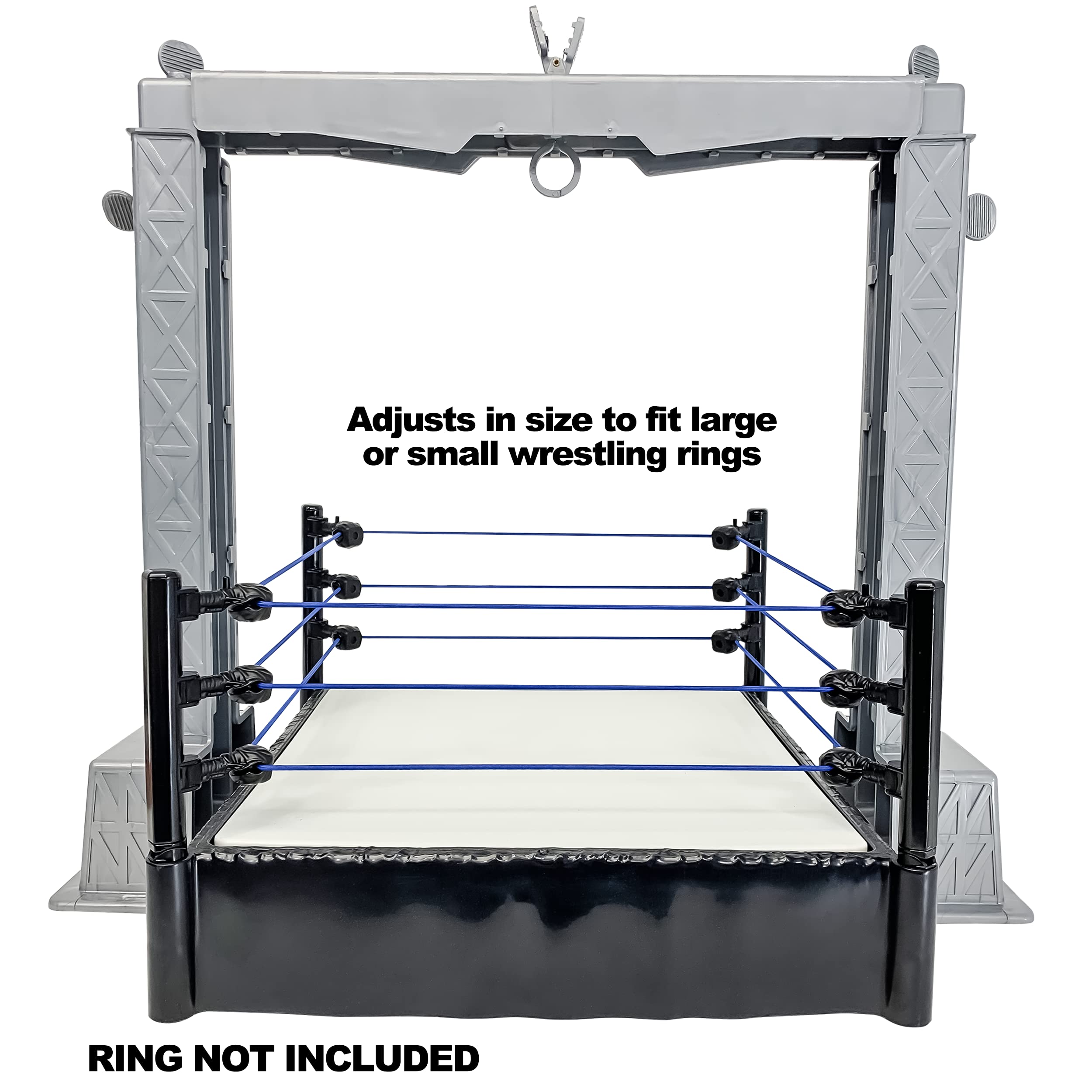 Premium Adjustable Wrestling Action Figure Playset with Accessories - Deluxe Grab The Gear Set for WWE & AEW Collectible Toys - Perfect for Kids' Playtime, Display & Role-Playing Battles