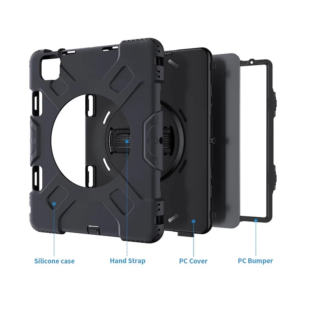 PivotShield Pro Premium iPad Case - Shockproof & Slim Protective Cover for iPad 10.2/9.7 Inch (2021/2020/2019 Models) - Perfect for Work, Travel & School Use