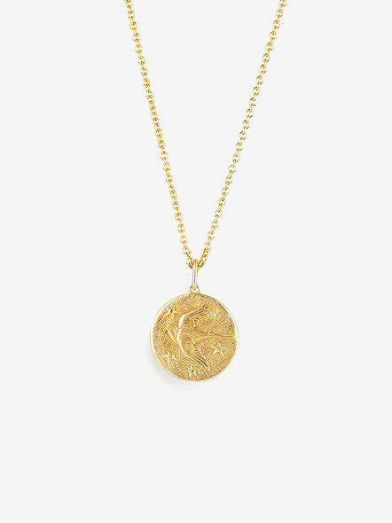 Wanderlust Life 14K Gold Chain Pendant Necklace - Delicate Swallow Charm for Women | Elegant Layering Jewelry for Everyday Wear & Special Occasions