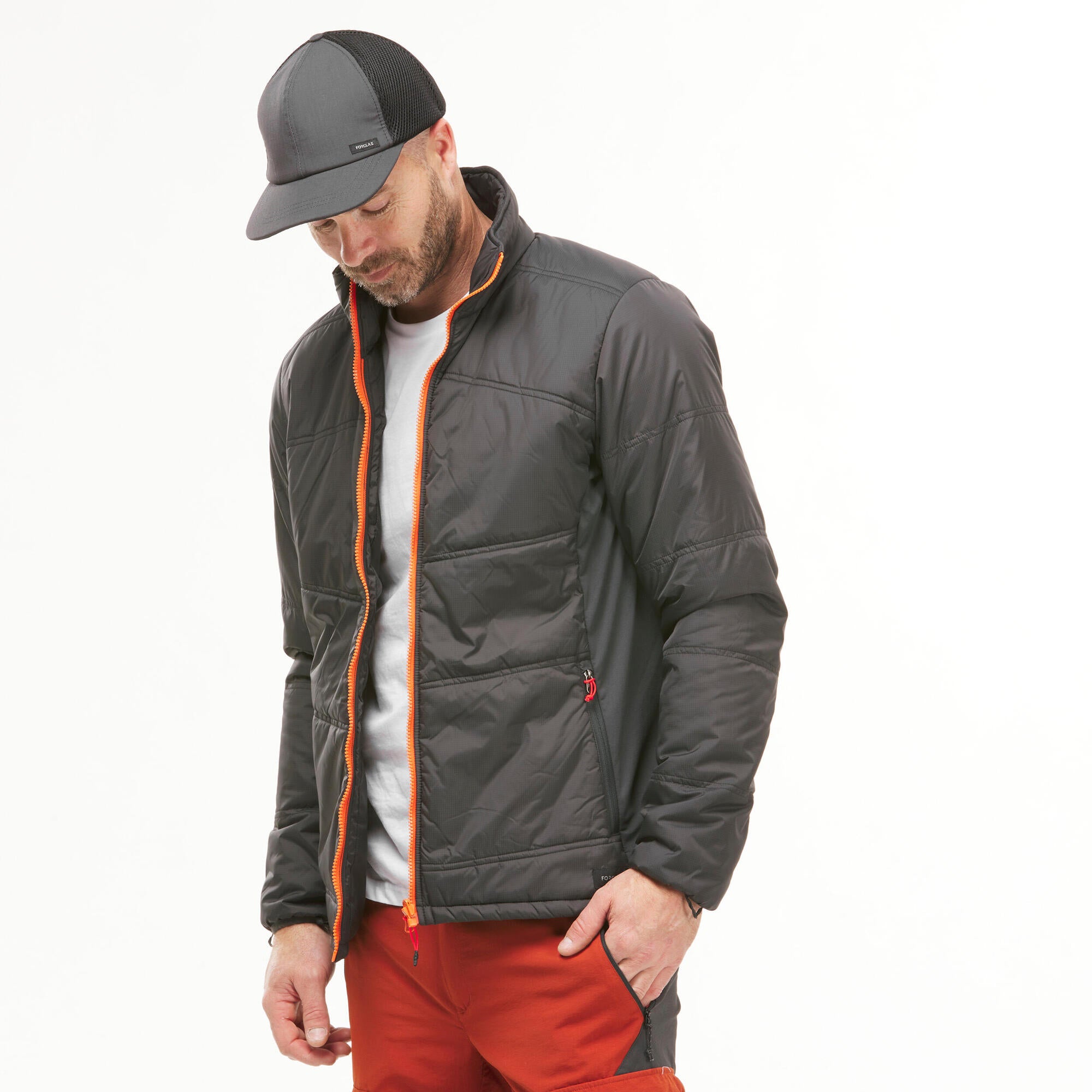 Forclaz Men's Travel 500 3-in-1 Waterproof Jacket - Lightweight Packable Raincoat for Hiking, Camping & Outdoor Adventures