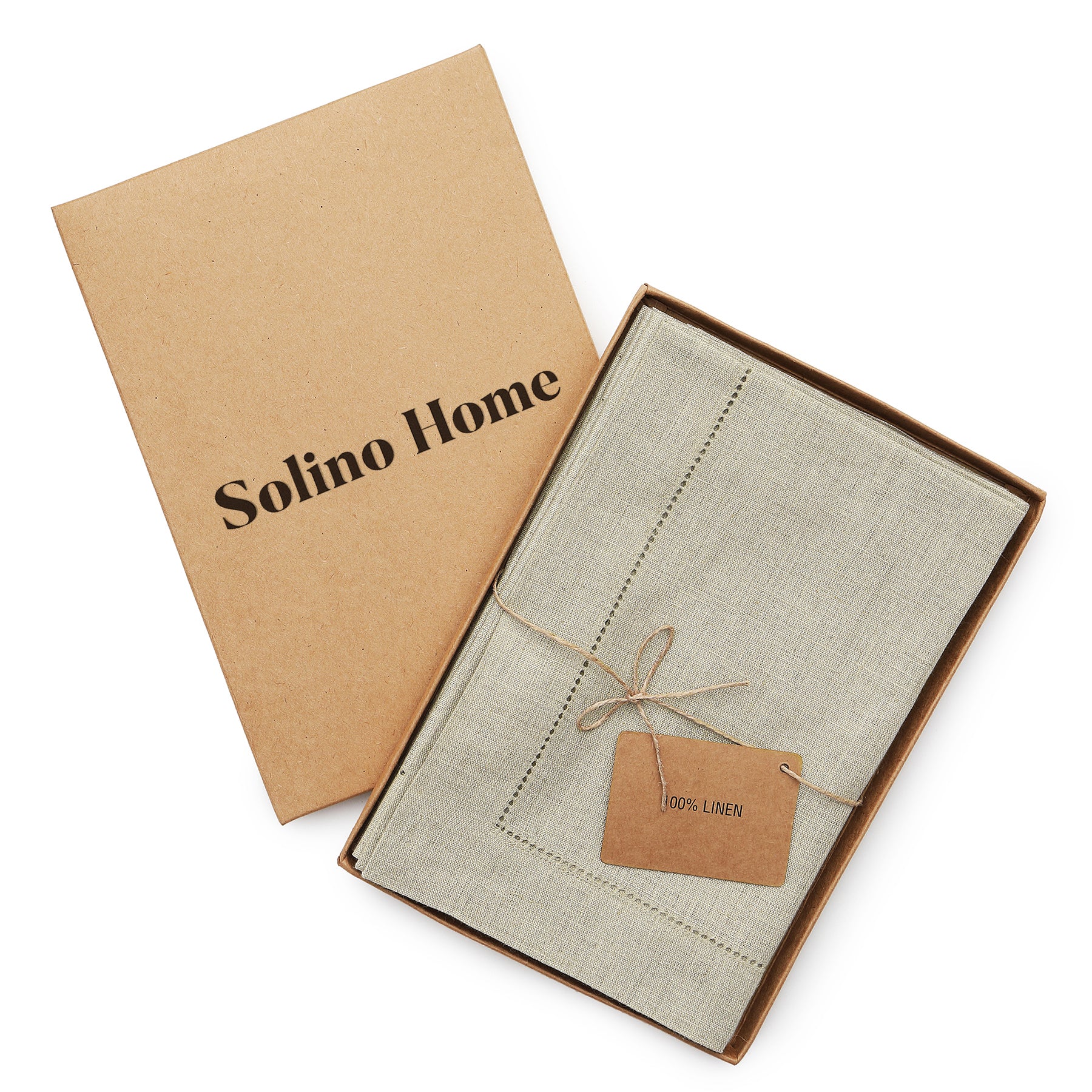 Premium Classic Hemstitch Napkins - 100% Cotton Linen Dinner Napkins for Formal Dining, Weddings & Special Occasions