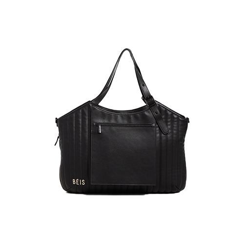 Expandable Black Overnight Bag - Perfect for Weekend Getaways, Business Trips & Gym Essentials | Durable & Stylish Travel Carry-On