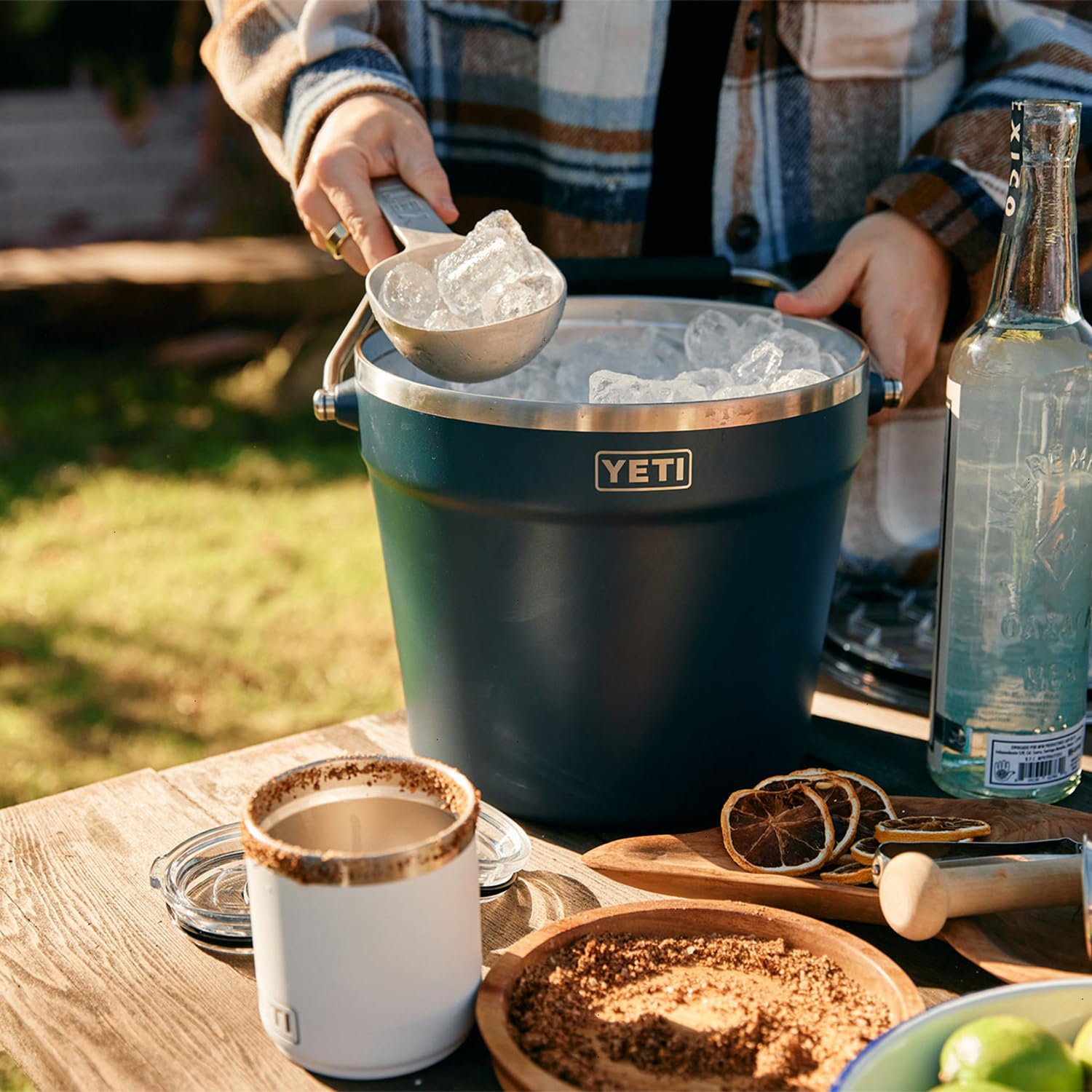 YETI Insulated Beverage & Ice Bucket - Holds 6 Beer Bottles or 3 Wine Bottles - Perfect for Outdoor Parties, Beach Trips & BBQ Gatherings