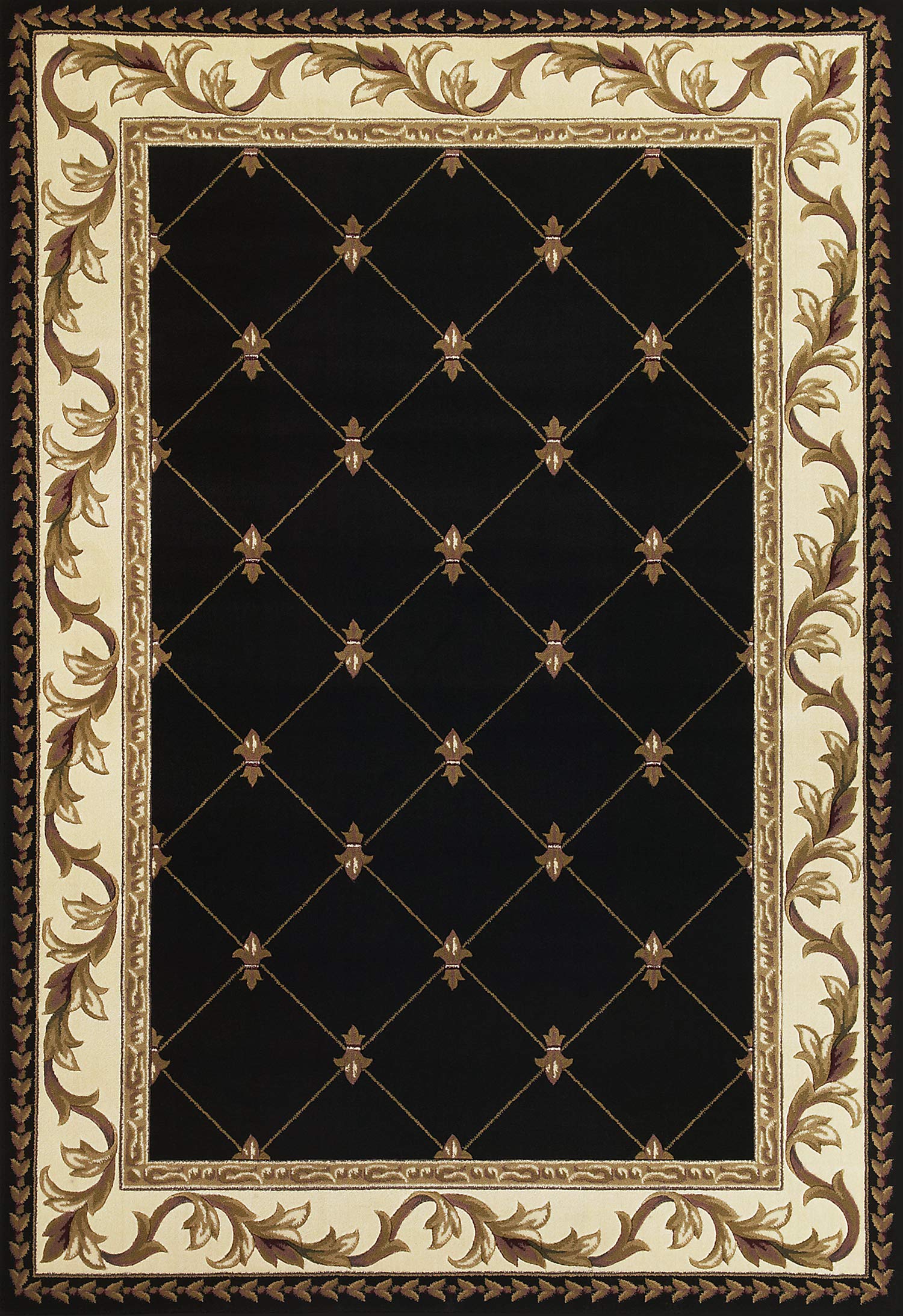 KAS Oriental Rugs Corinthian Collection Aubusson Round Area Rug - Handmade Vintage Persian Style Carpet for Living Room, Bedroom & Dining Room Decor