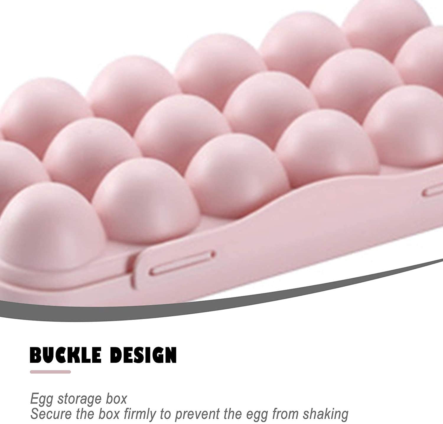 ONPRIX 18-Grid Plastic Food Grade Egg Storage Container with Lid - Stackable Refrigerator Egg Tray for Kitchen, Fridge Organization & Fresh Egg Preservation - Perfect for Farm Fresh Eggs, Meal Prep & Breakfast Storage