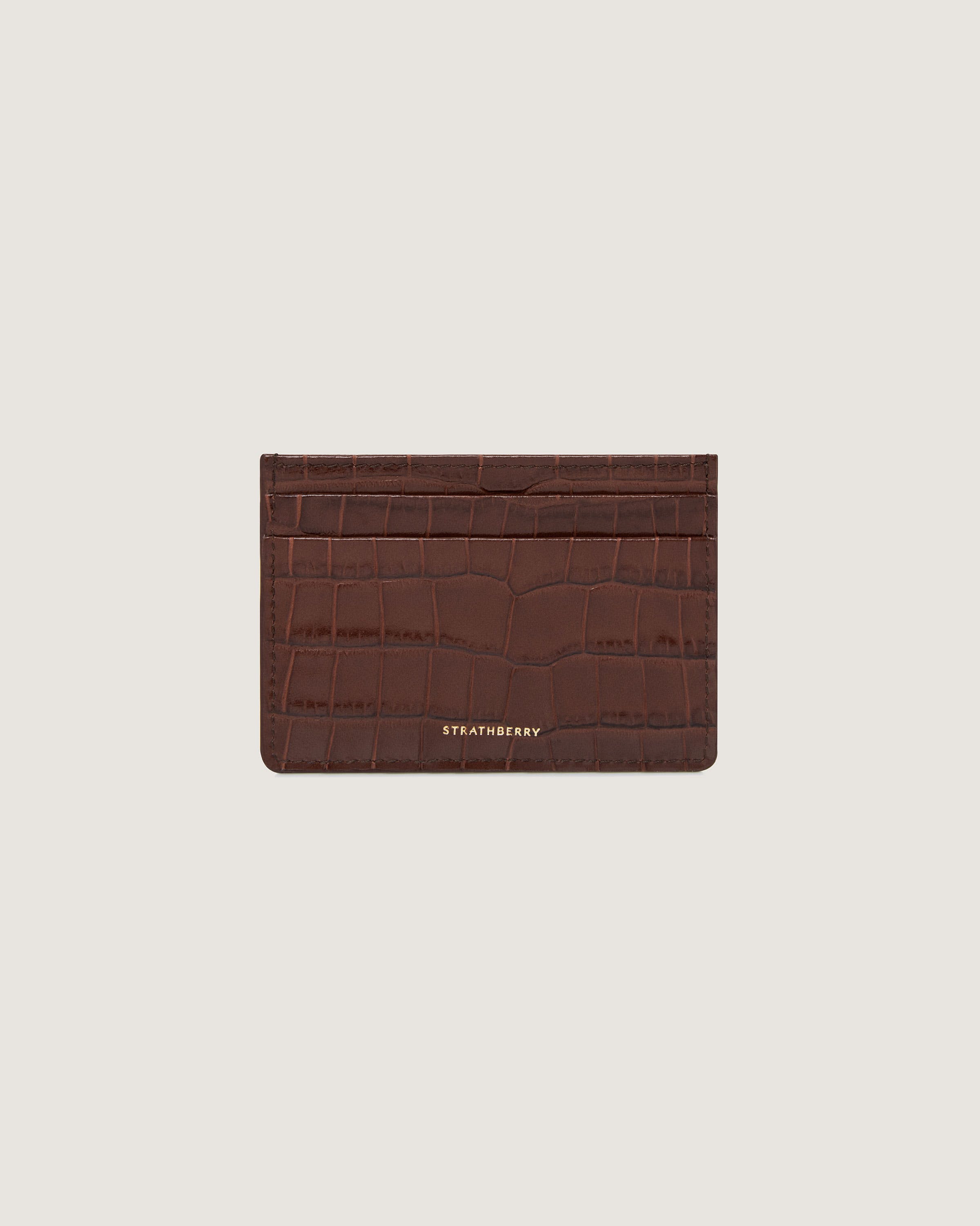 Premium Croc Embossed Leather Credit Card Holder Wallet - Slim RFID Blocking Minimalist Wallet for Men & Women - Perfect for Travel, Business, and Everyday Use