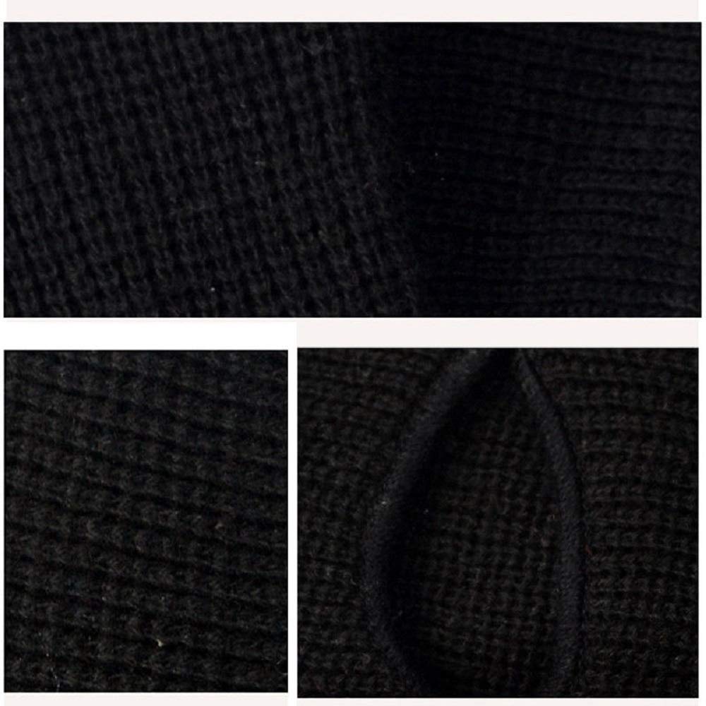 3 Hole Knitted Full Face Cover Mask - Winter Balaclava for Skiing & Snow Sports - Warm Neck Warmer & Beanie Hat for Outdoor Activities (Hiking, Running, Cycling)