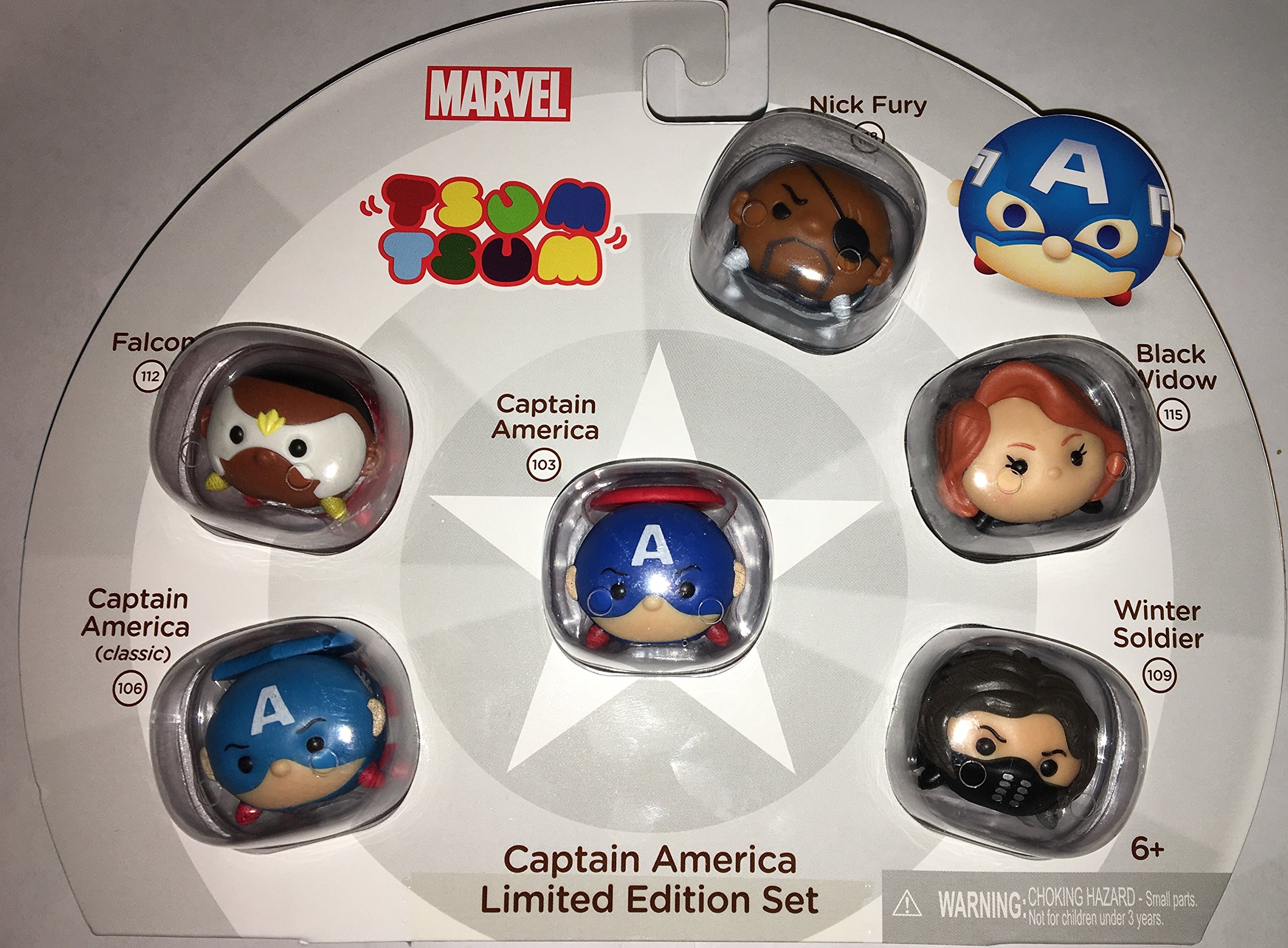 Marvel Captain America Tsum Tsum Limited Edition Collectible Set - Perfect for Disney Fans, Marvel Collectors & Home Decor Display