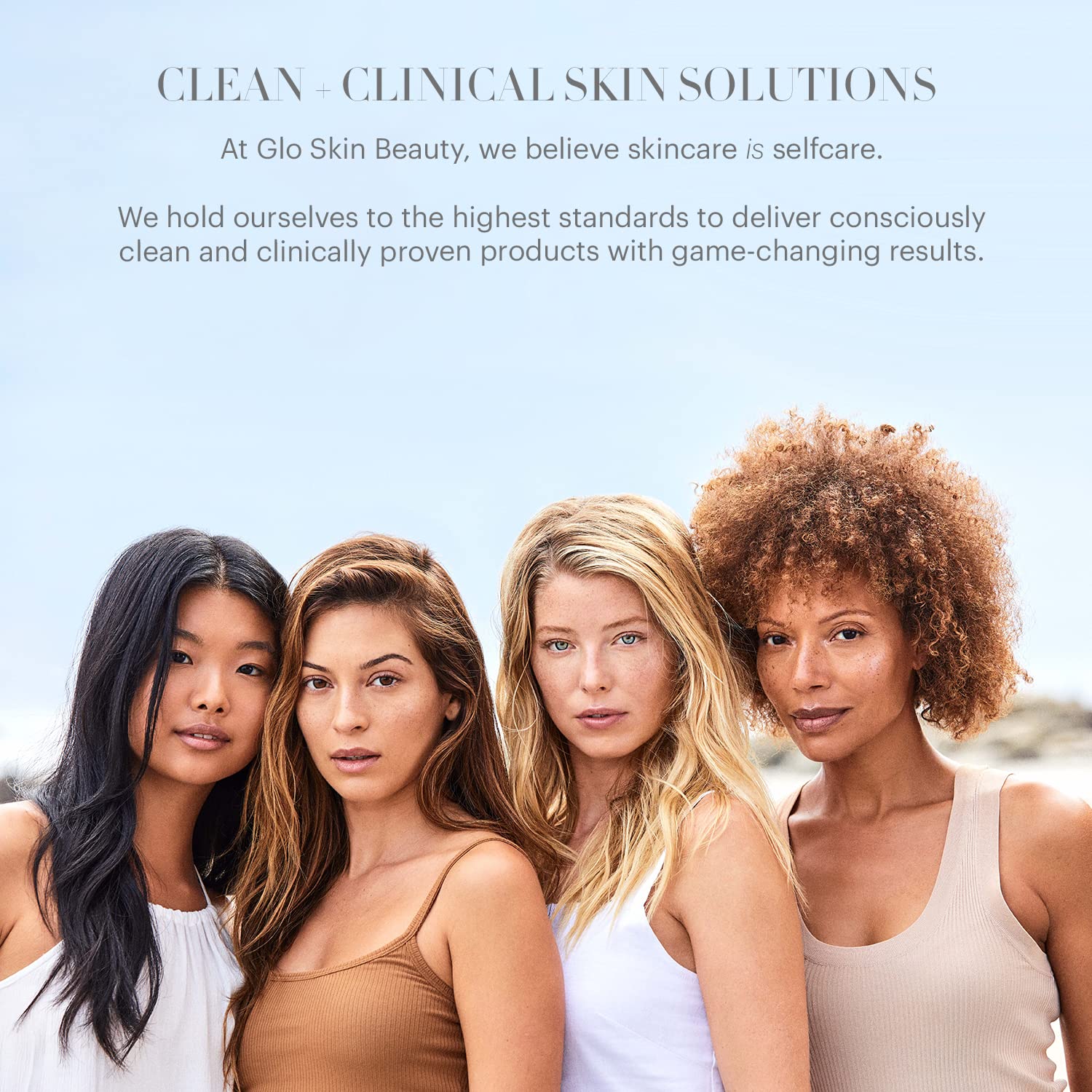 Glo Skin Beauty Oil Free Moisturizer - Lightweight Hyaluronic Acid & Algae Extract Face Cream for Balanced, Hydrated & Clear Skin | Daily Use for Dry, Oily & Combination Skin Types