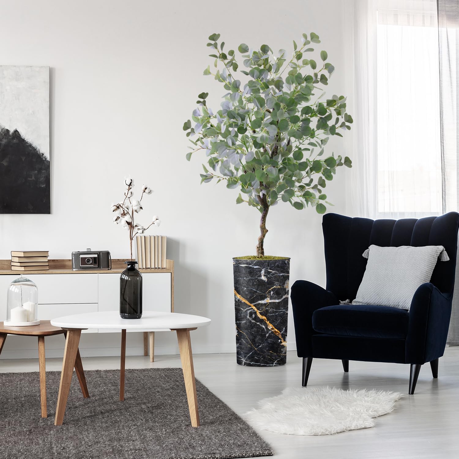 Modern Granite Effect Planter with 66