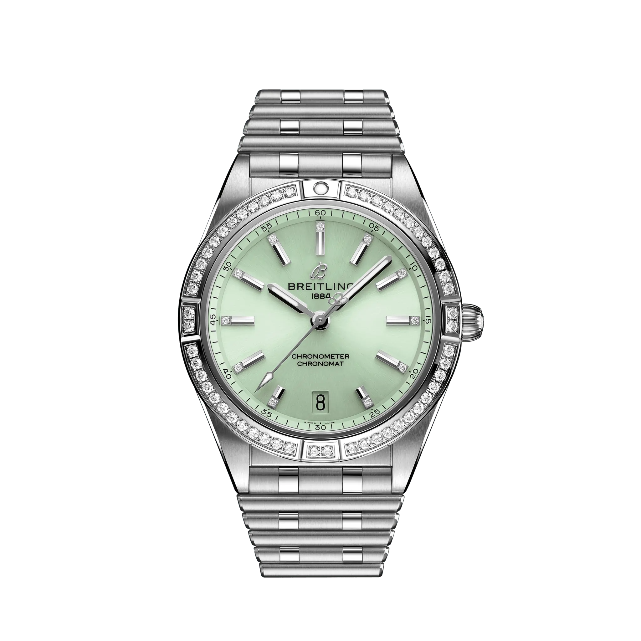 Breitling Chronomat Automatic 36mm Stainless Steel Diamond Men's Luxury Watch - Perfect for Business, Formal Events & Gift Giving