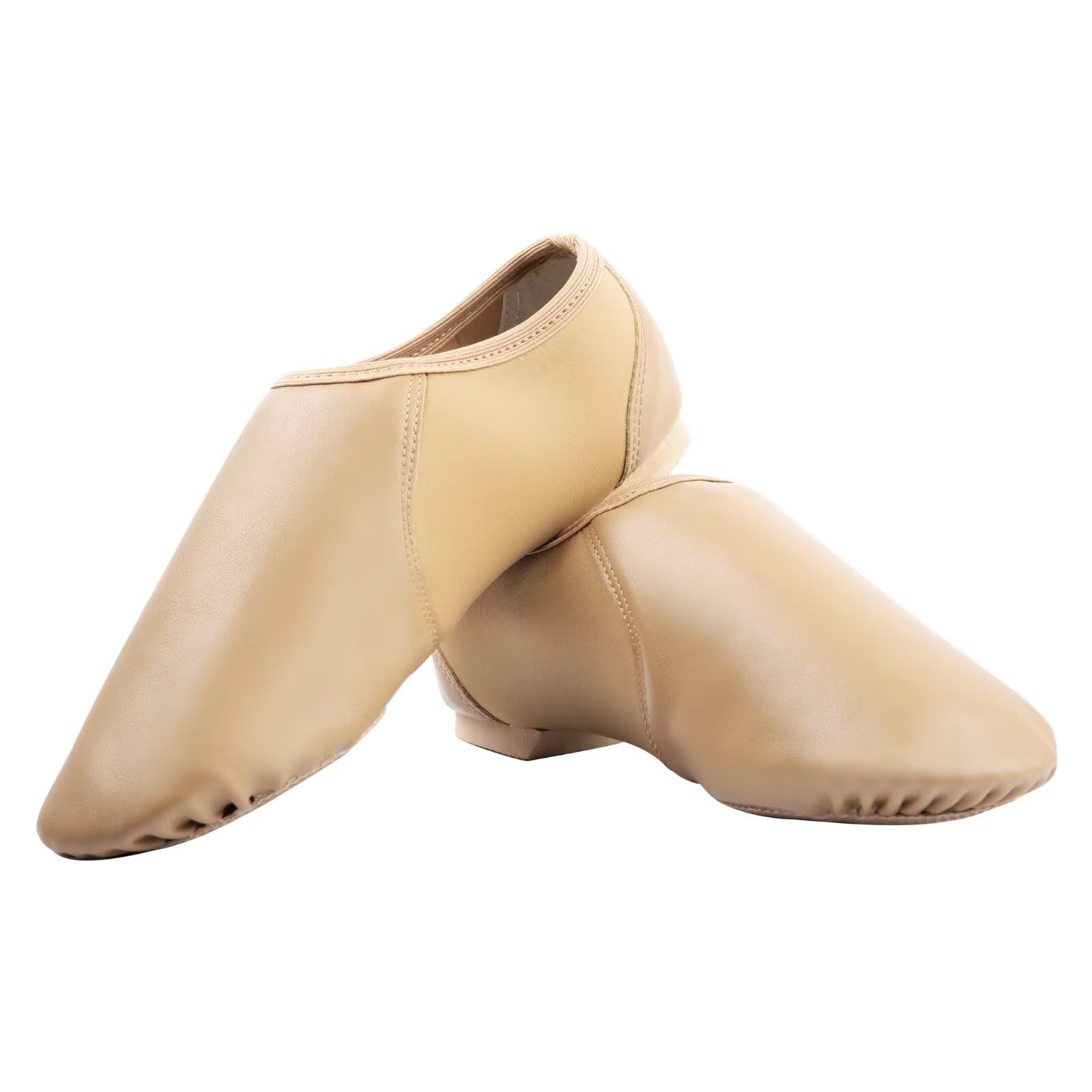 Jazz Dance Shoes for Women & Men - Round Toe Soft Leather Dance Slippers for Ballet, Jazz, and Contemporary Dance Performances