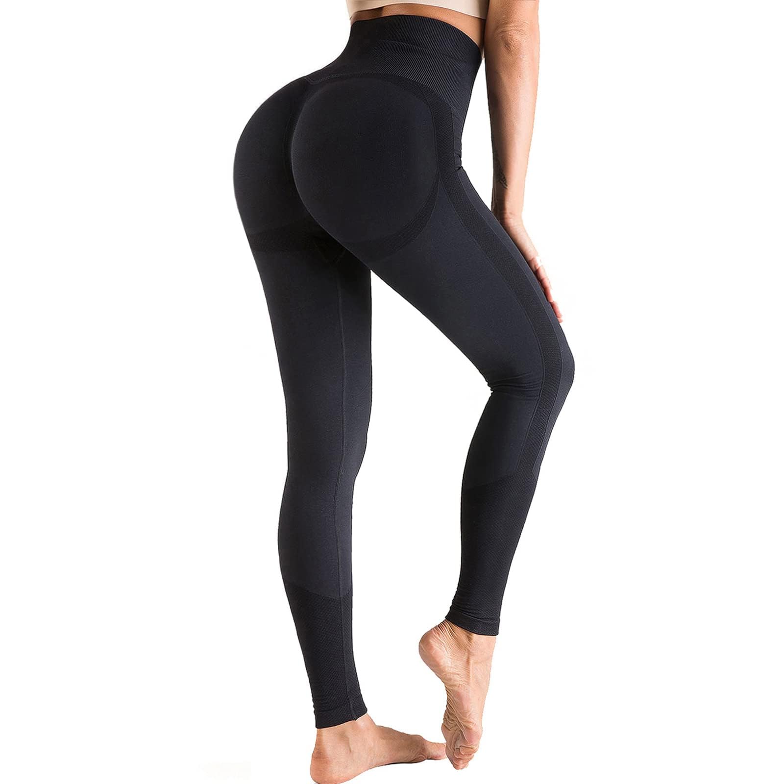 OUDOTA High Waist Tummy Control Workout Leggings for Women - Seamless Scrunch Butt Lifting Yoga Pants for Gym, Fitness & Running | Perfect for Activewear & Lounge Wear