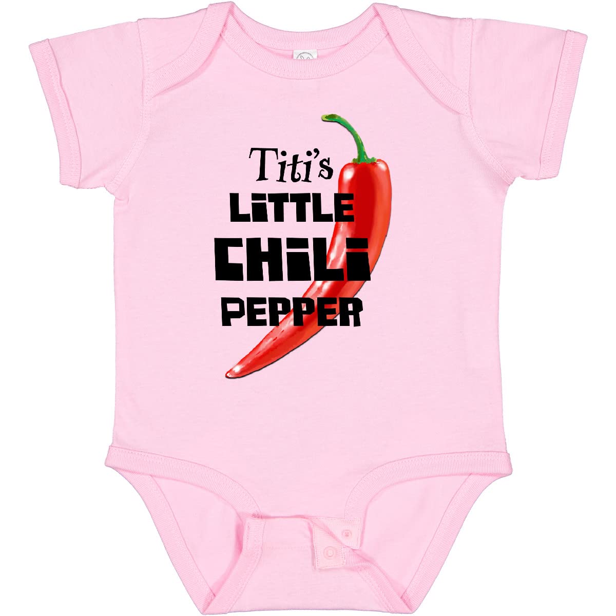 Inktastic Titi's Little Chili Pepper Baby Bodysuit - Cute Infant Onesie for Boys & Girls | Perfect for Family Photos, Birthdays & Everyday Wear