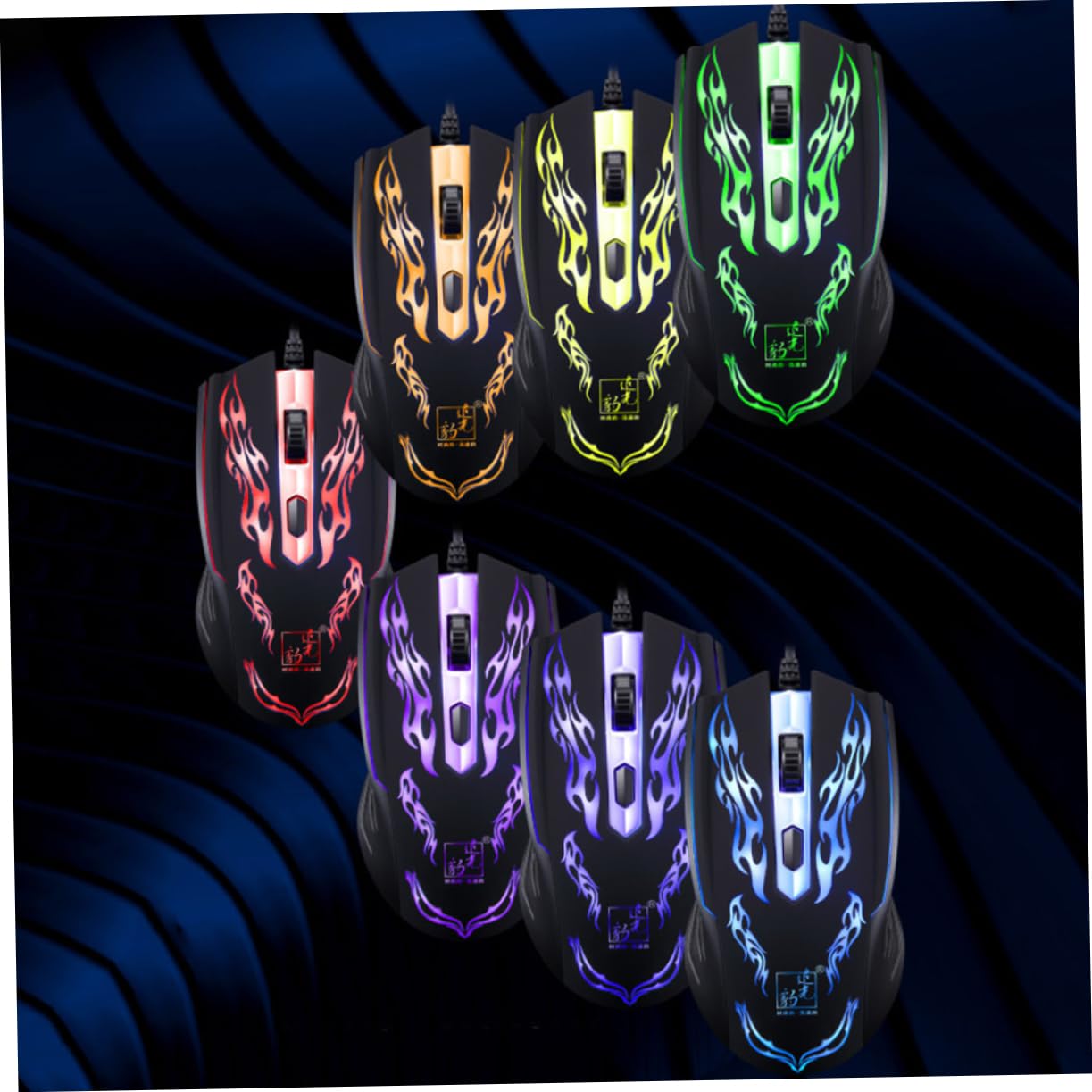 Uonlytech Wired Gaming Mouse - 1600 DPI, 4 Programmable Buttons, Ergonomic LED Optical Mouse for PC Gaming & Office Work - Black (Perfect for FPS, MOBA & Everyday Computer Use)