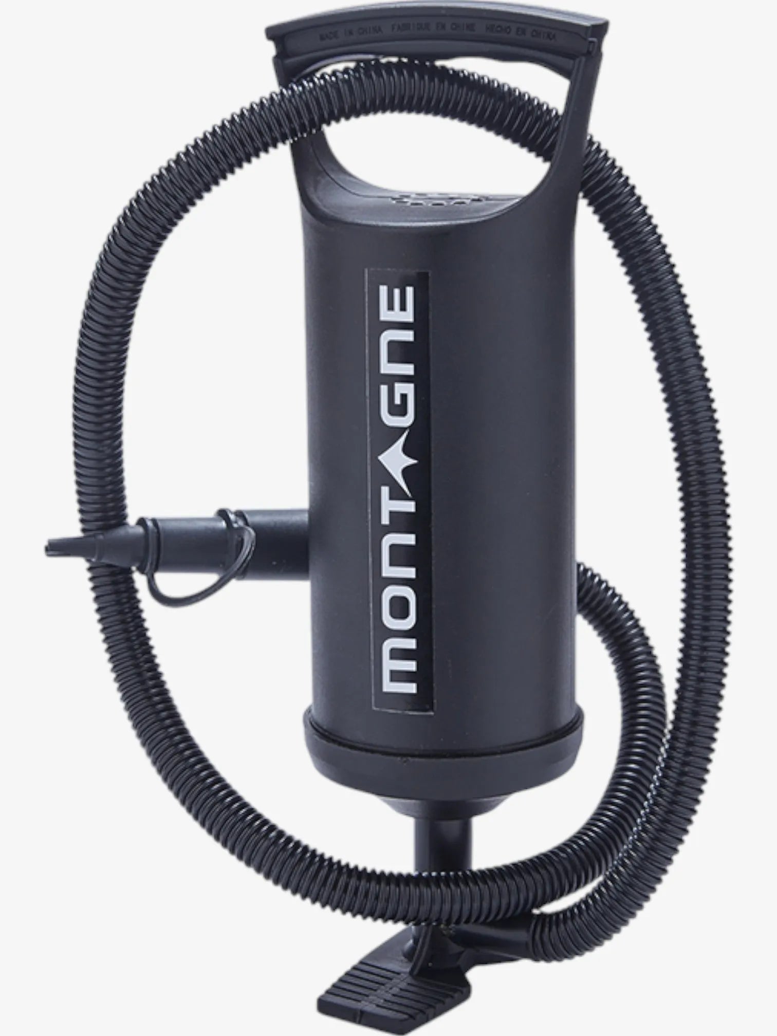 Black Mountain Foot Pump - Portable Air Inflator for Camping, Hiking & Outdoor Gear - Perfect for Air Mattresses, Tires, and Sports Equipment