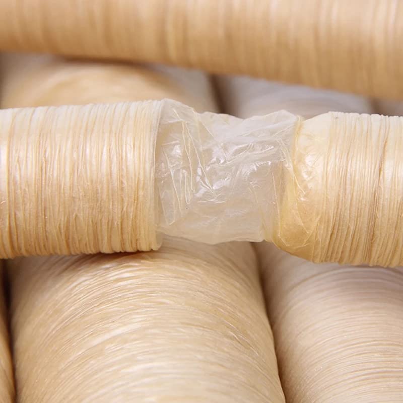 14m x 28mm Collagen Sausage Casing - Premium Dry Sausage & Hot Dog Maker Tube for Home Kitchen, BBQ, Camping & Food Processing